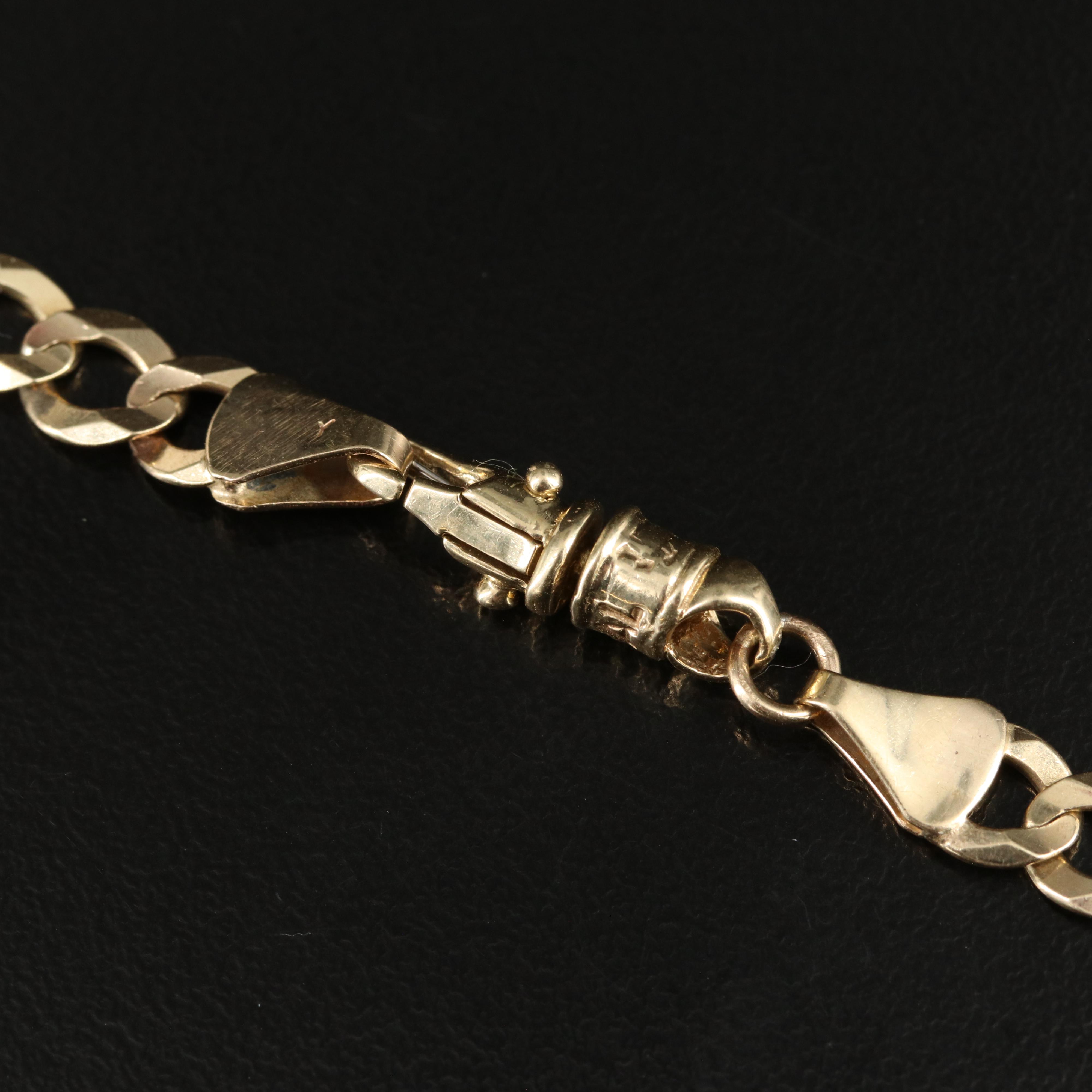Italian 10K Curb Chain Necklace