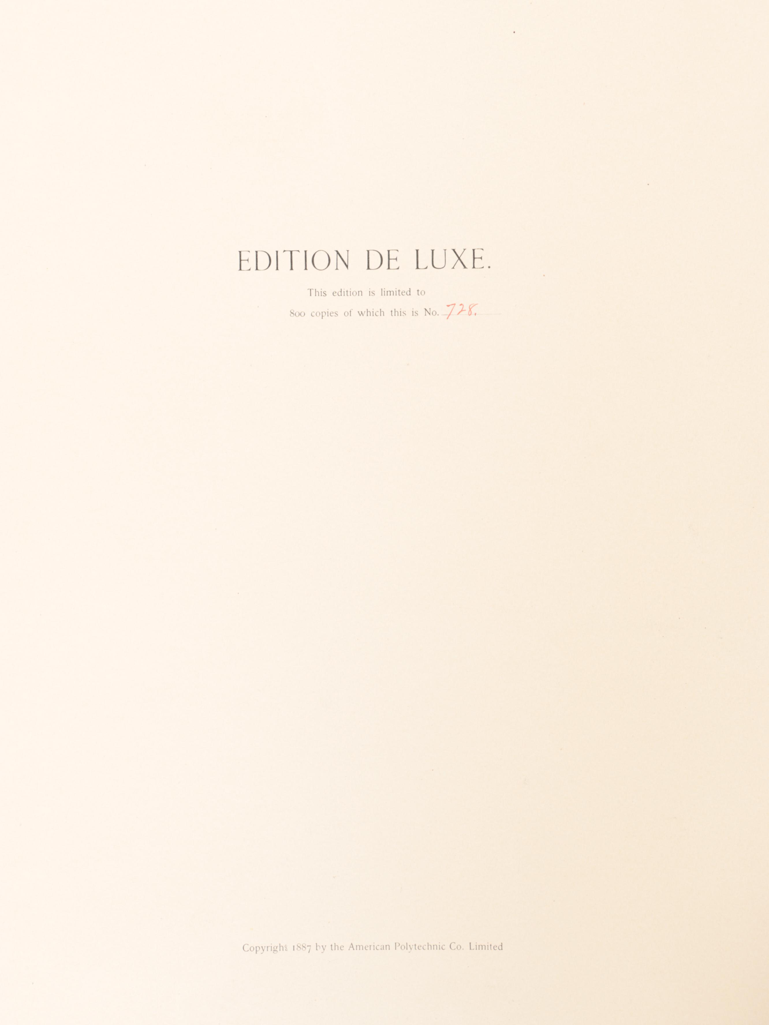 Limited Edition "Ancient Egypt of Mizraim" by Samuel Augustus Binion, 1887