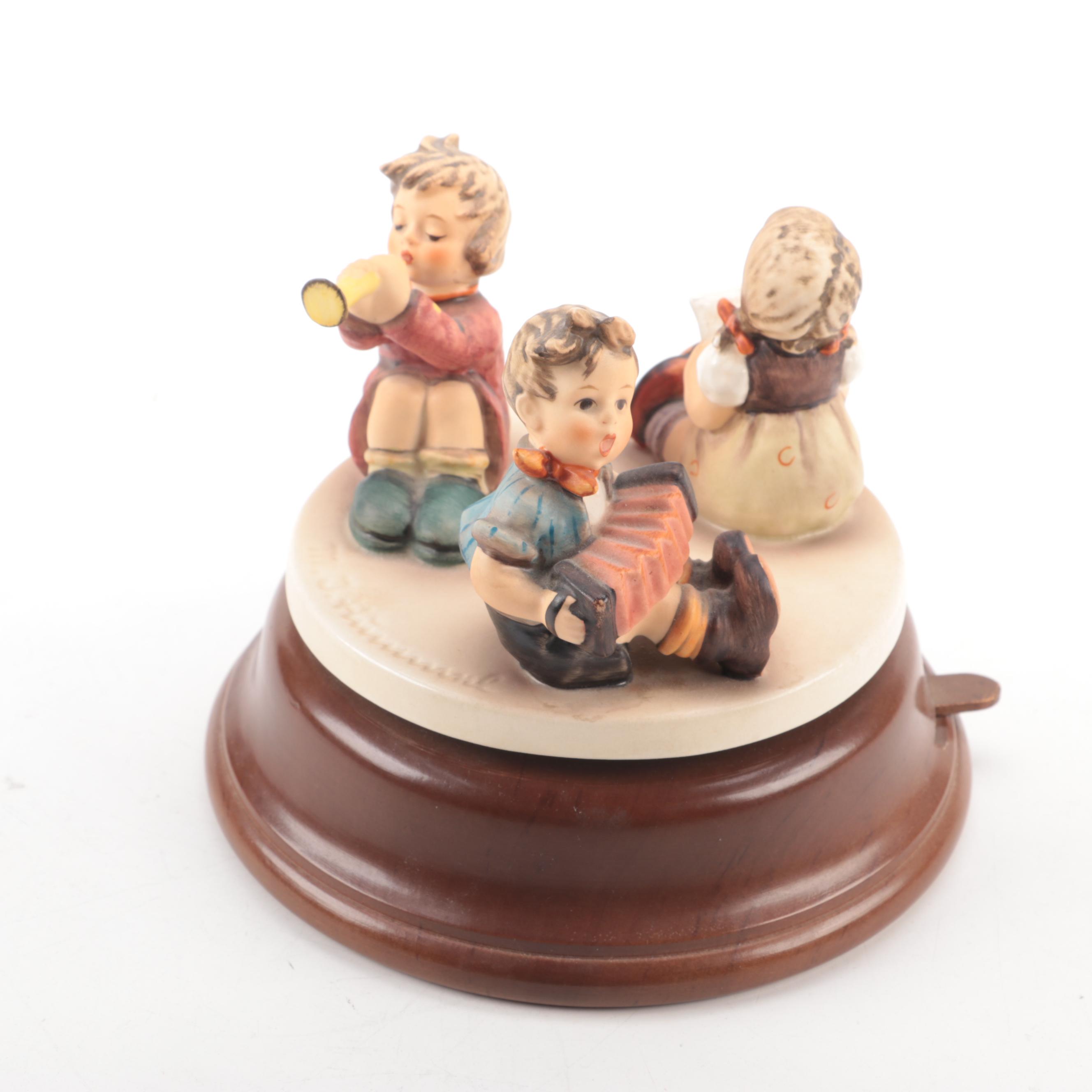 Goebel Hummel Music Box and Hummel Club Porcelain Figurines