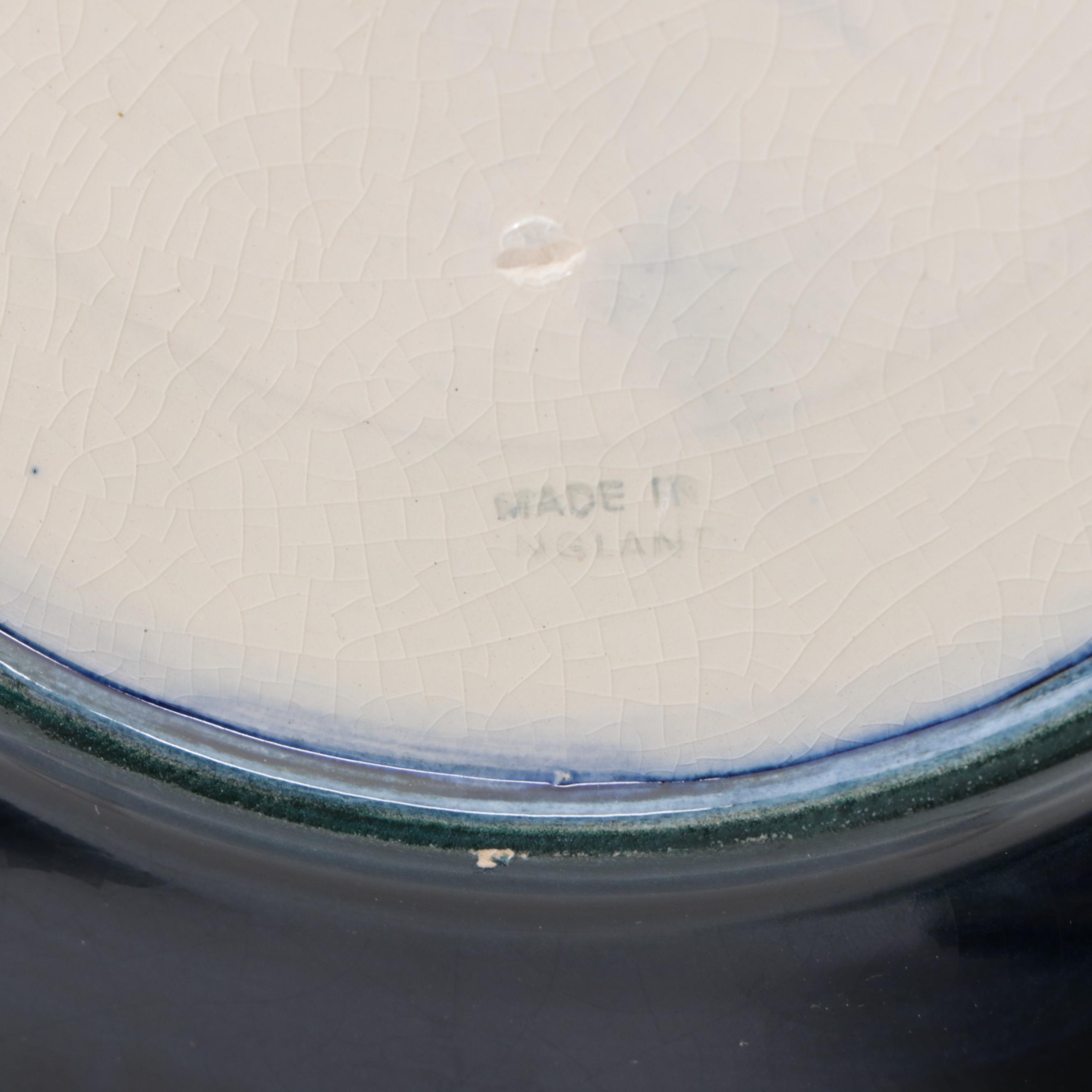 Moorcroft Pottery Hibiscus Earthenware Plates