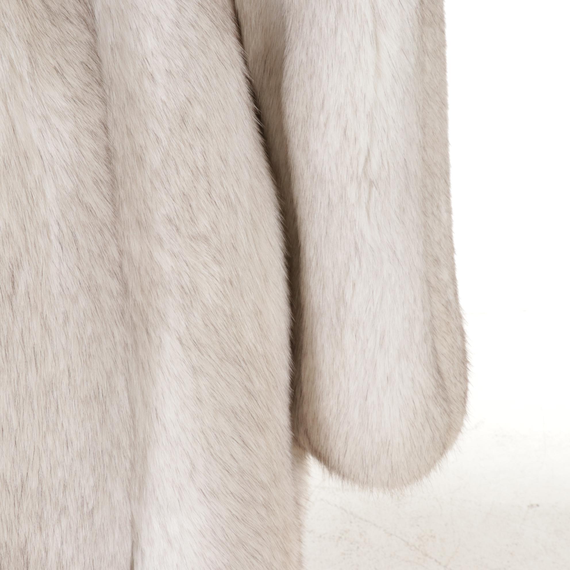 Finish Blue Fox Fur Coat by Saga Fox