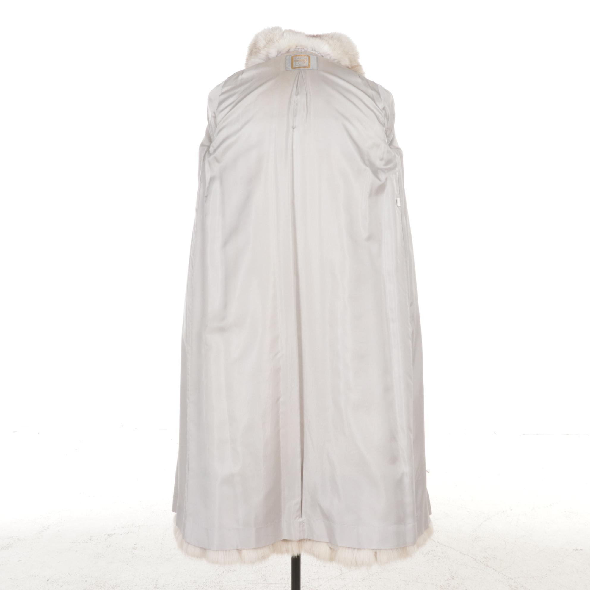 Finish Blue Fox Fur Coat by Saga Fox