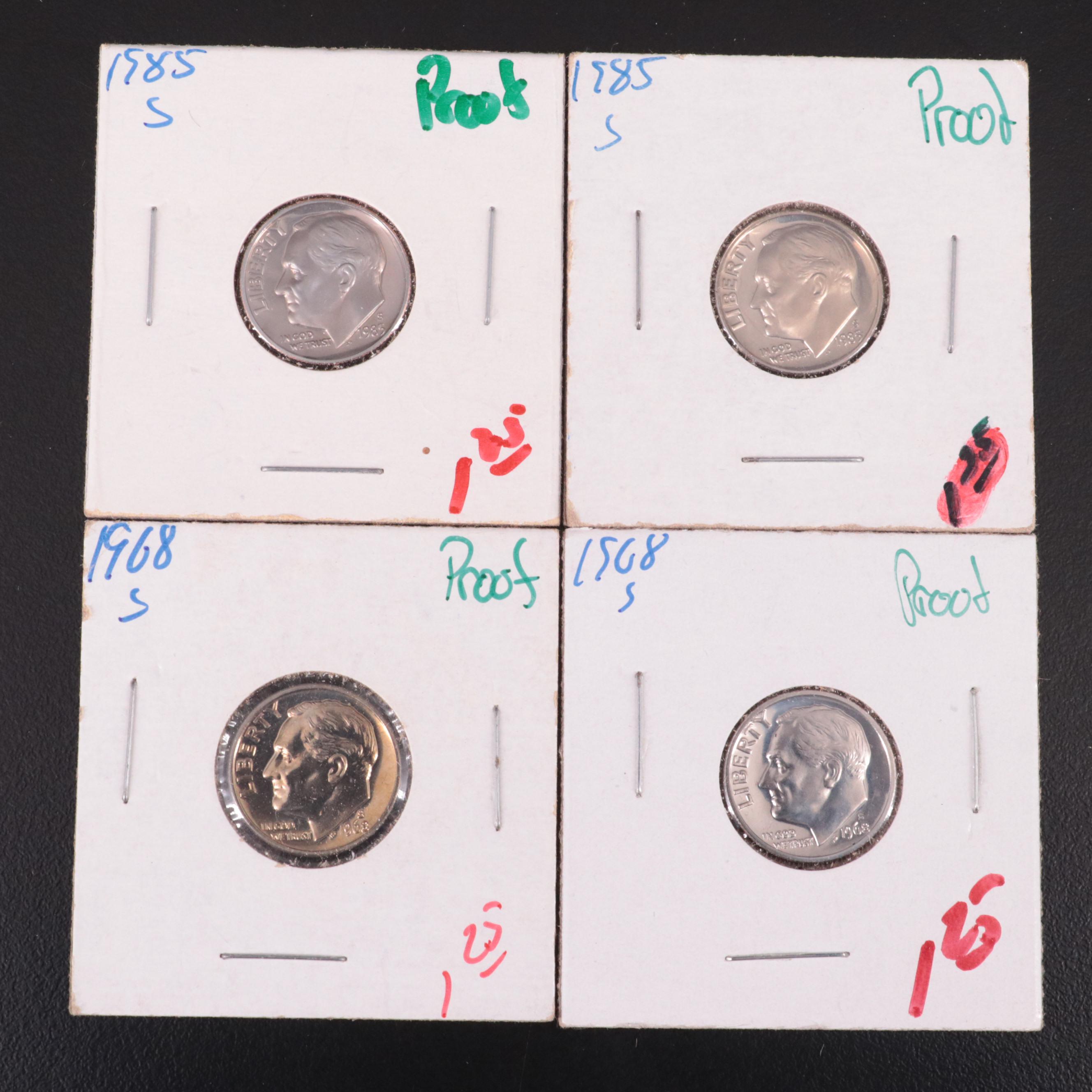 Group of One Hundred-Fifty Proof Roosevelt Dimes