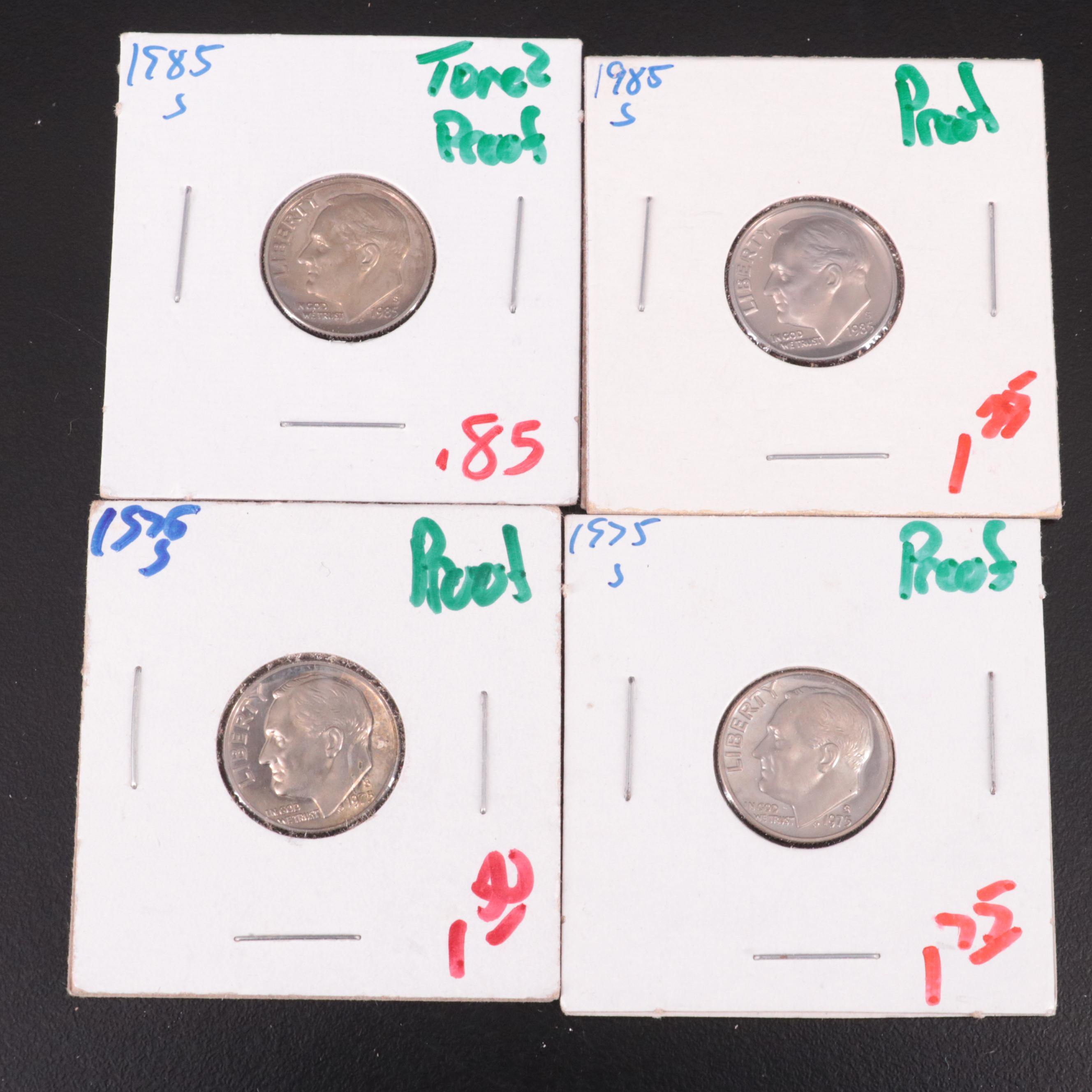 Group of One Hundred-Fifty Proof Roosevelt Dimes