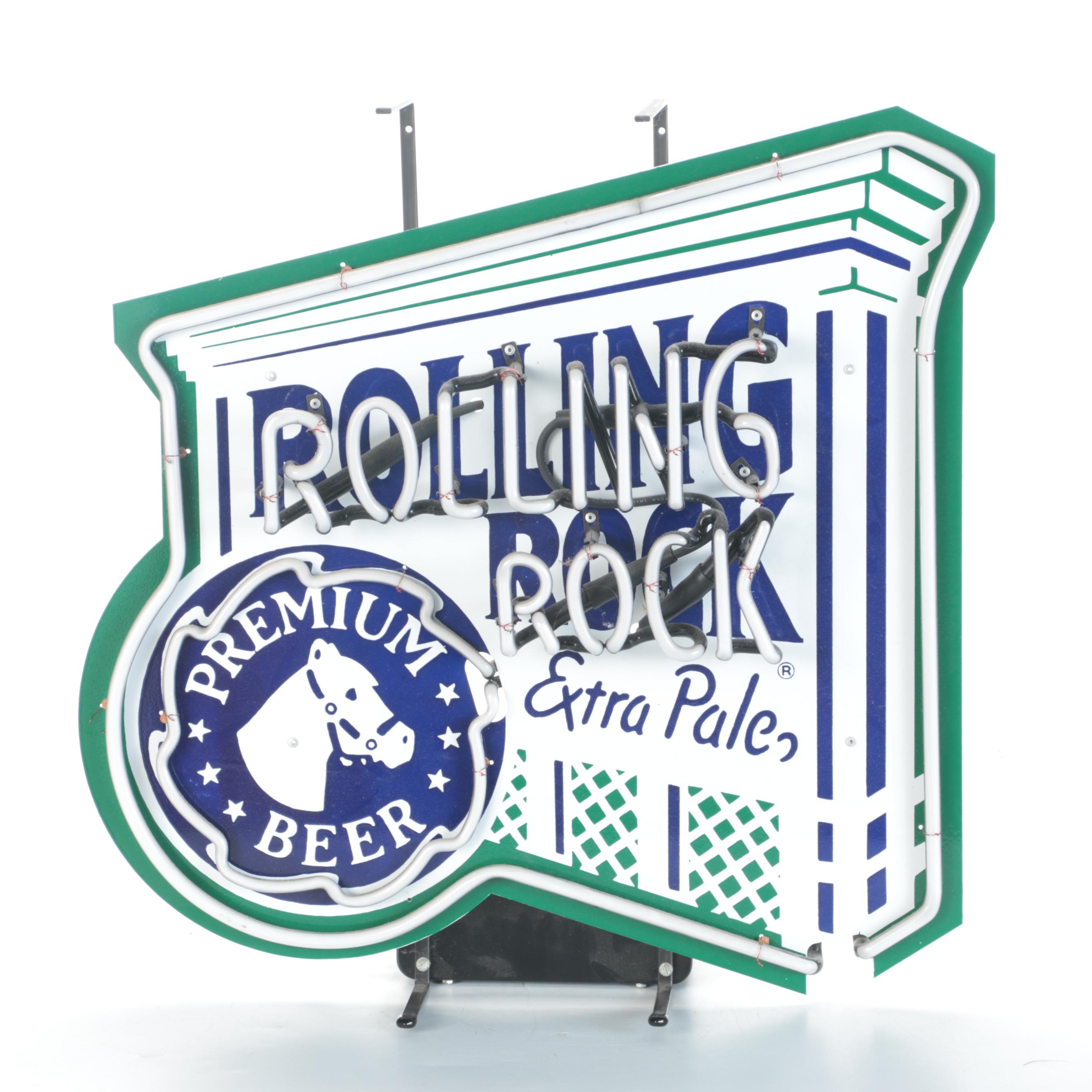 Rolling Rock Neon Beer Sign