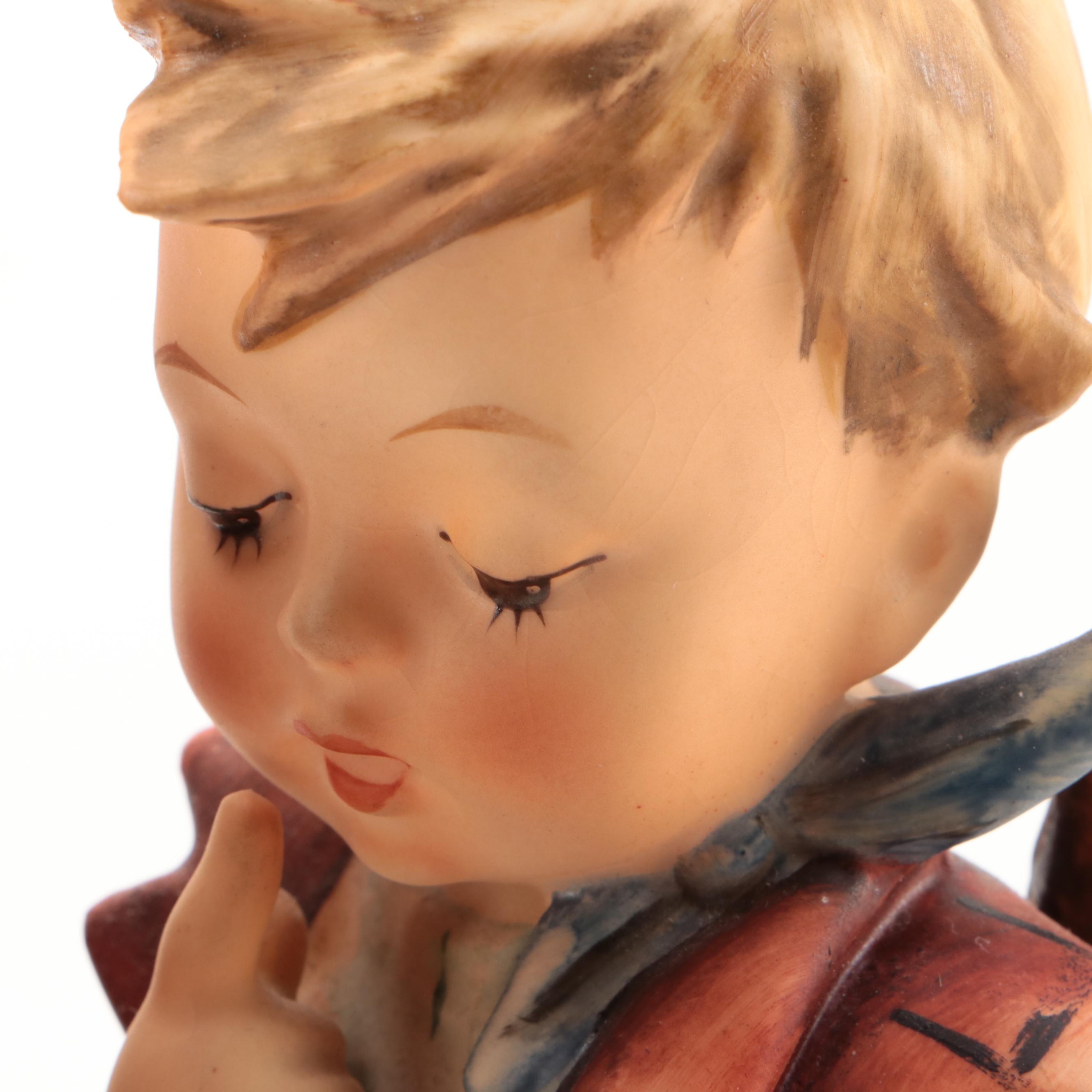 Goebel Hummel "Bookworm" Bookends and "School Boys" Porcelain Figurines