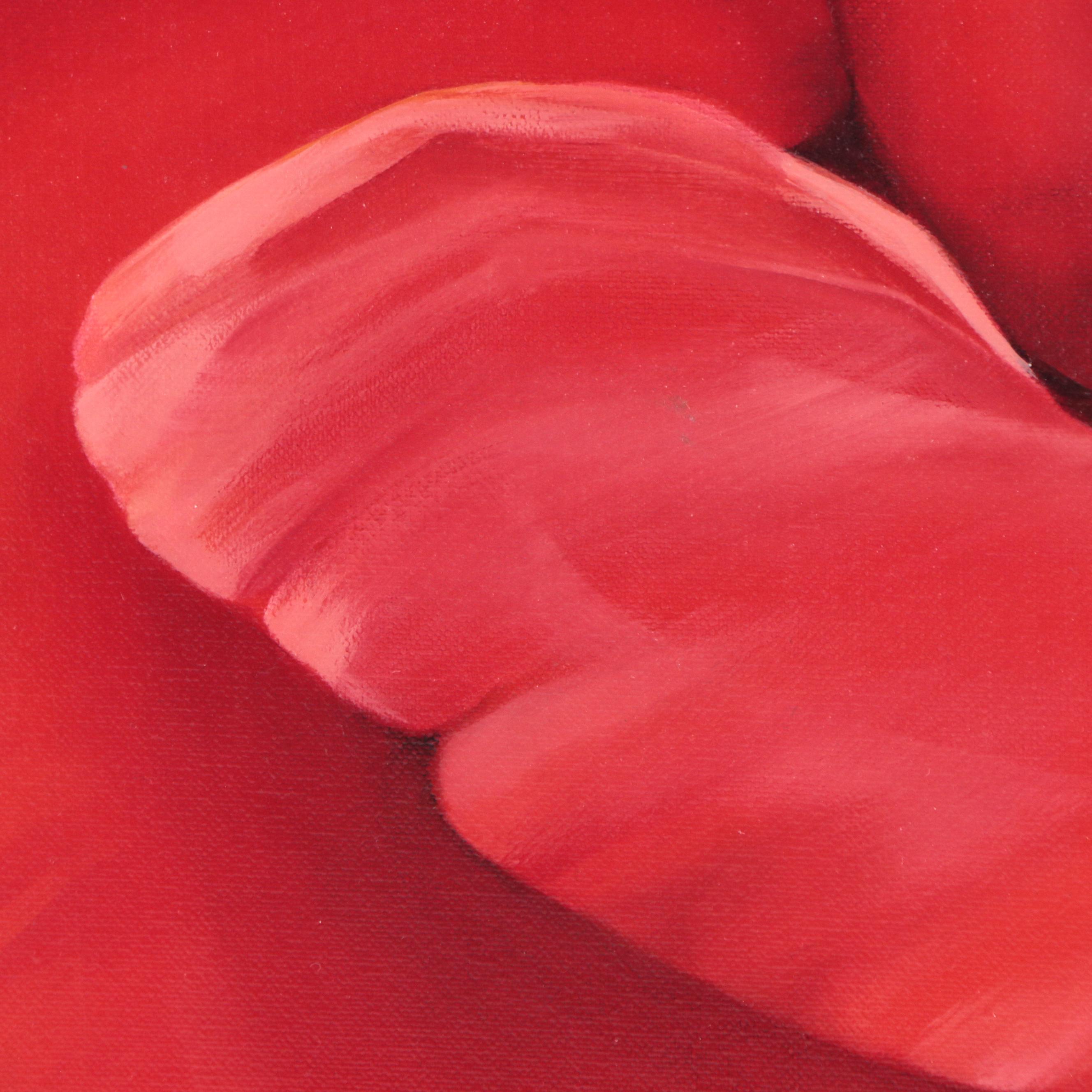 Deborah Bigeleisen Oil Painting of Flower, 21st Century