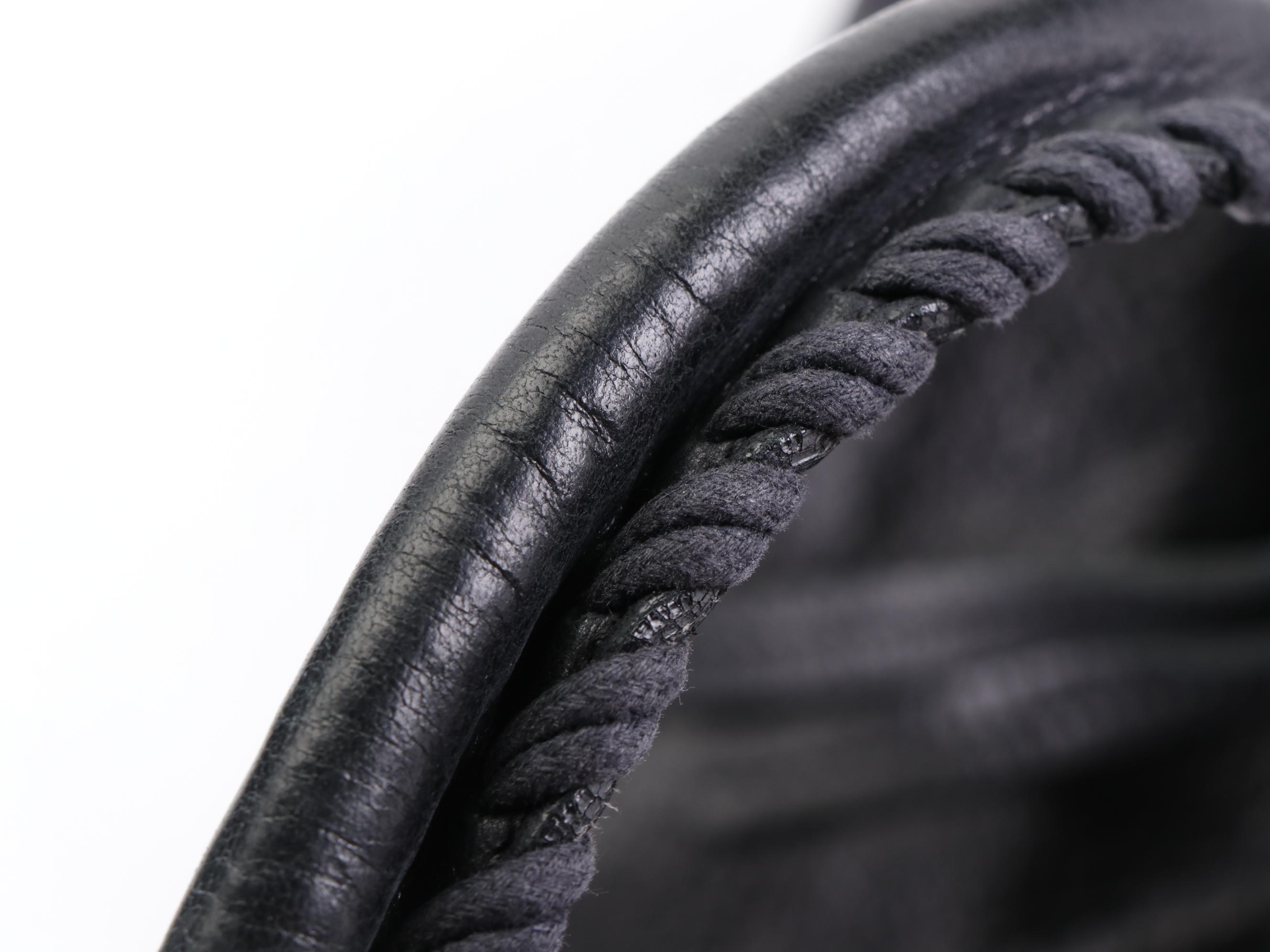 Balenciaga Classic Polo Squash Bag in Black Leather