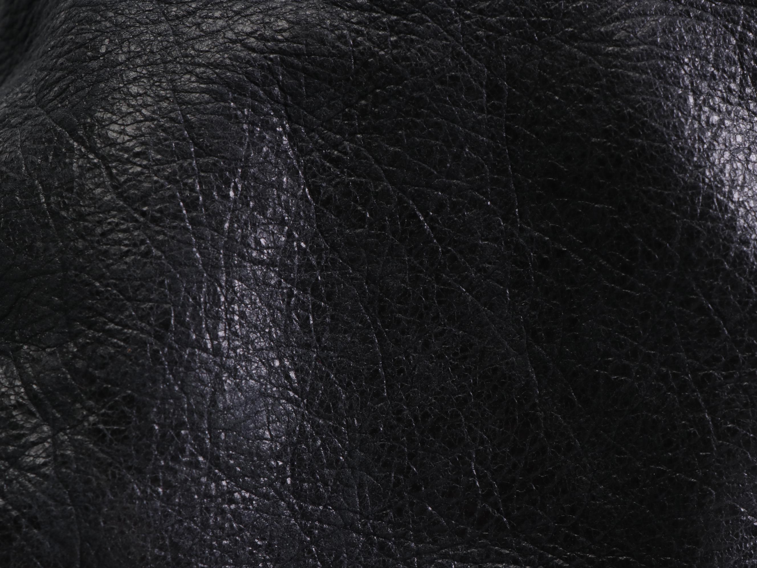 Balenciaga Classic Polo Squash Bag in Black Leather