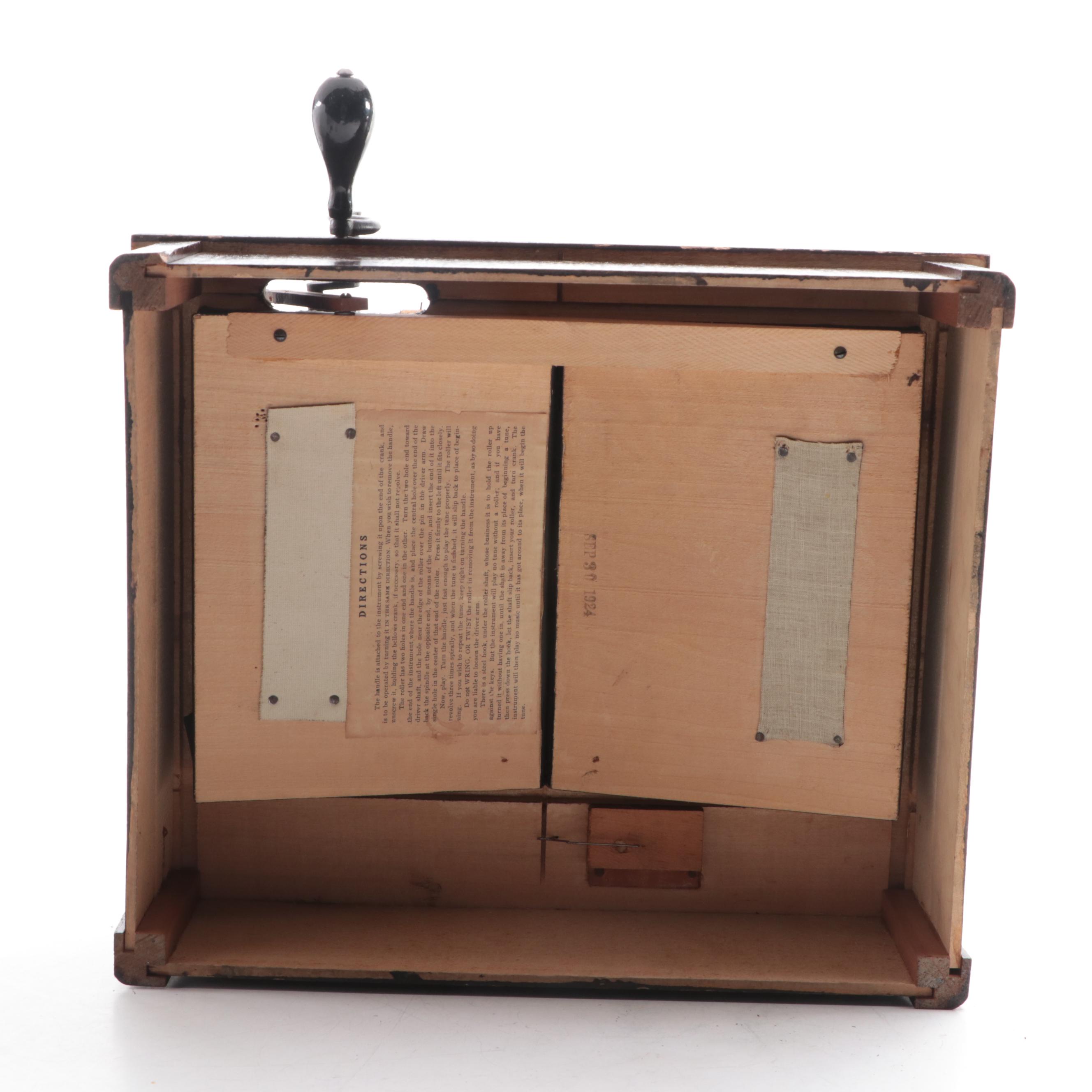 Autophone Company "The Gem" Roller Organ, Circa 1934