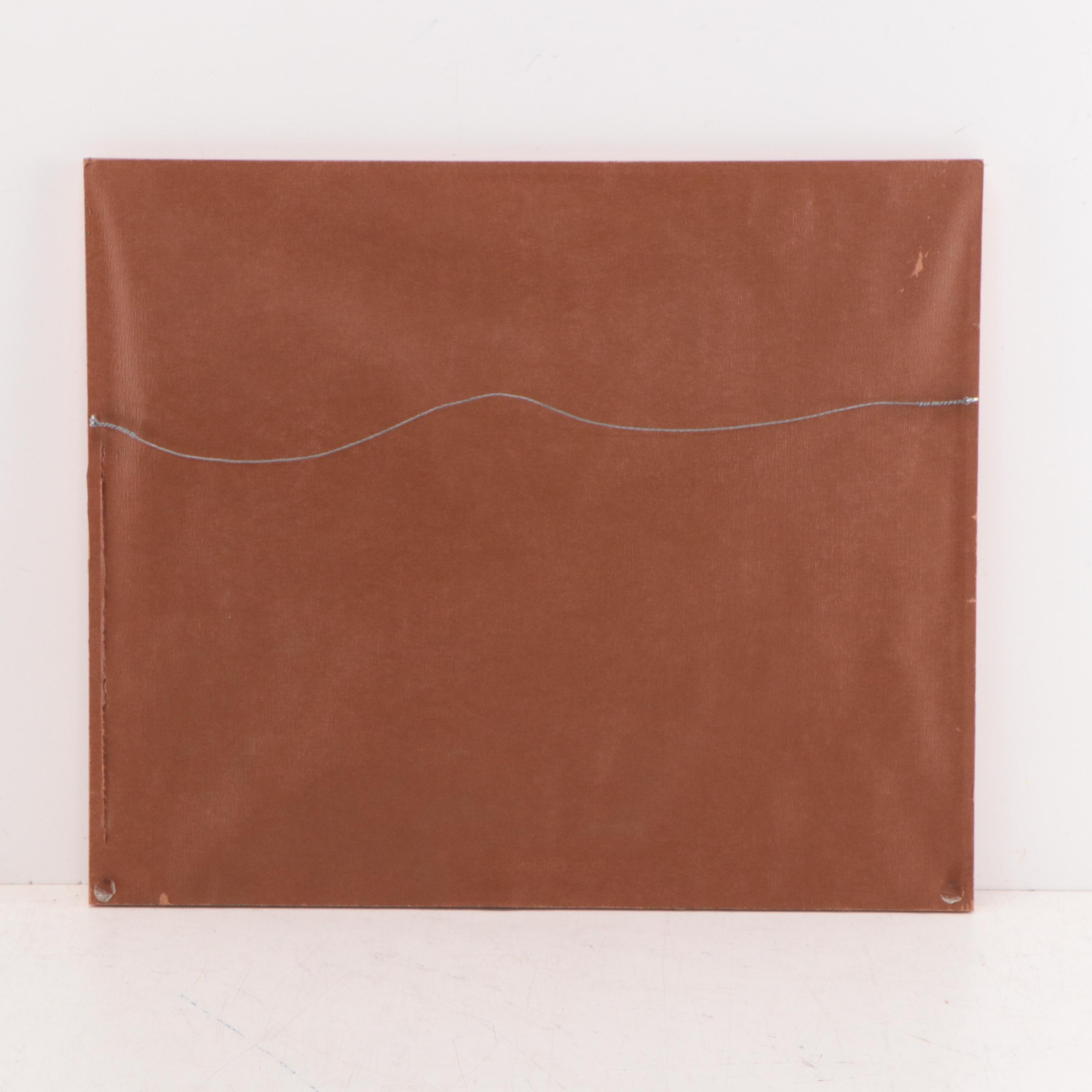 Evelyn Marx Watercolor Painting of Anthropomorphic Figures