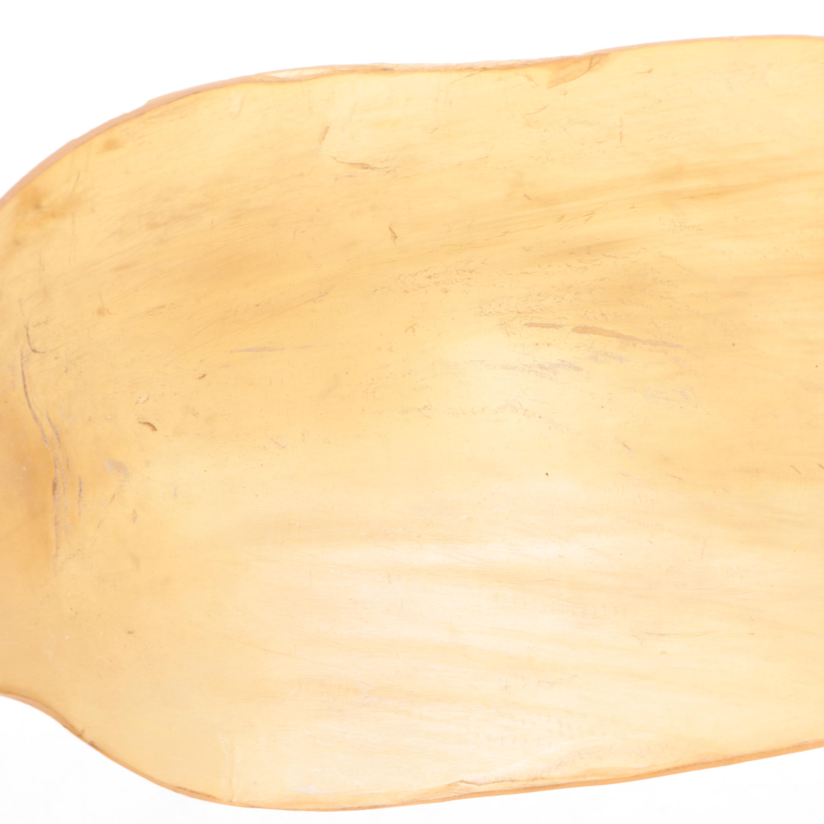 Tlingit or Haida Carved Ladle and Iroquois Brass-Mounted Pine Mask