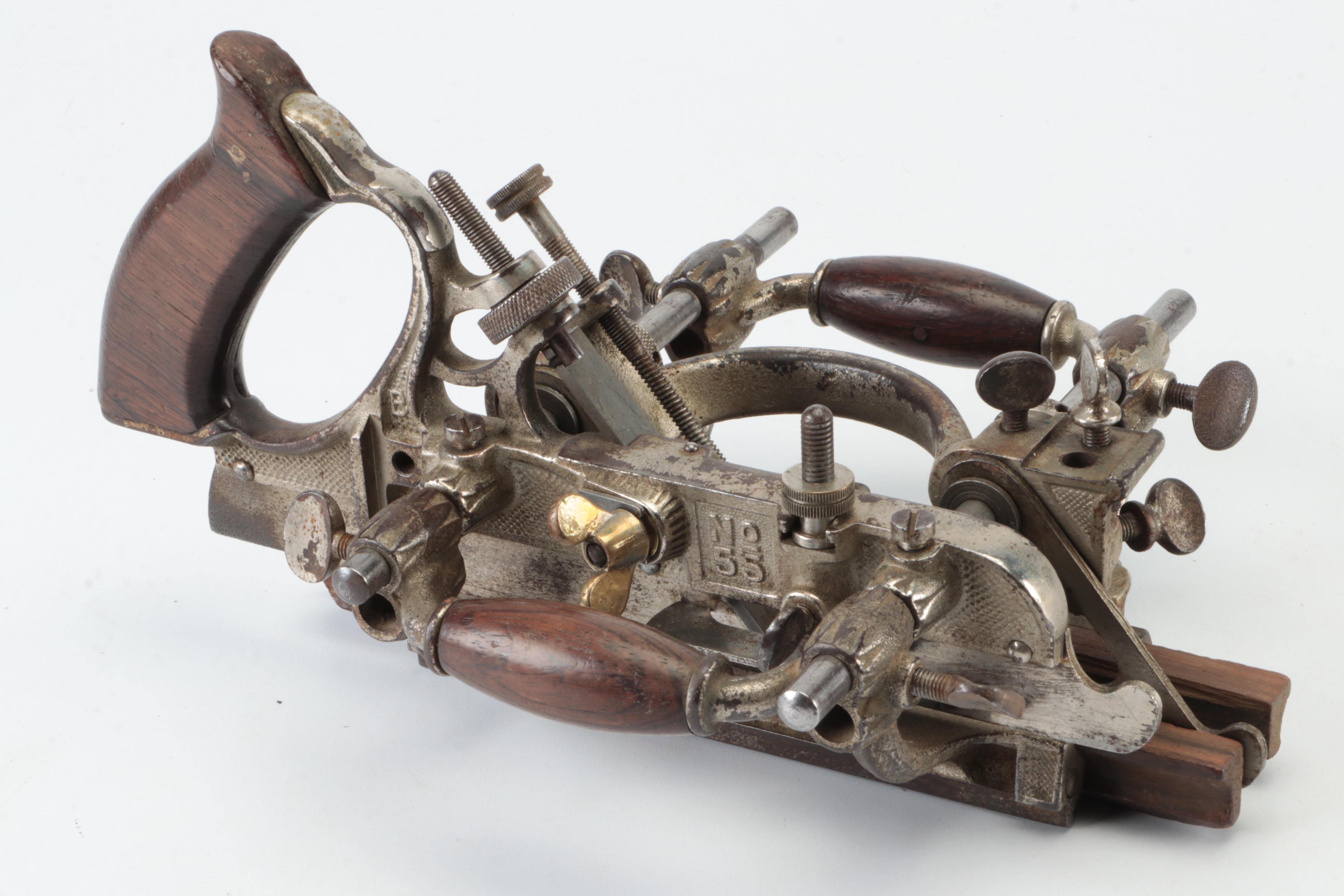 Vintage Stanley Combination Plane with Cutters