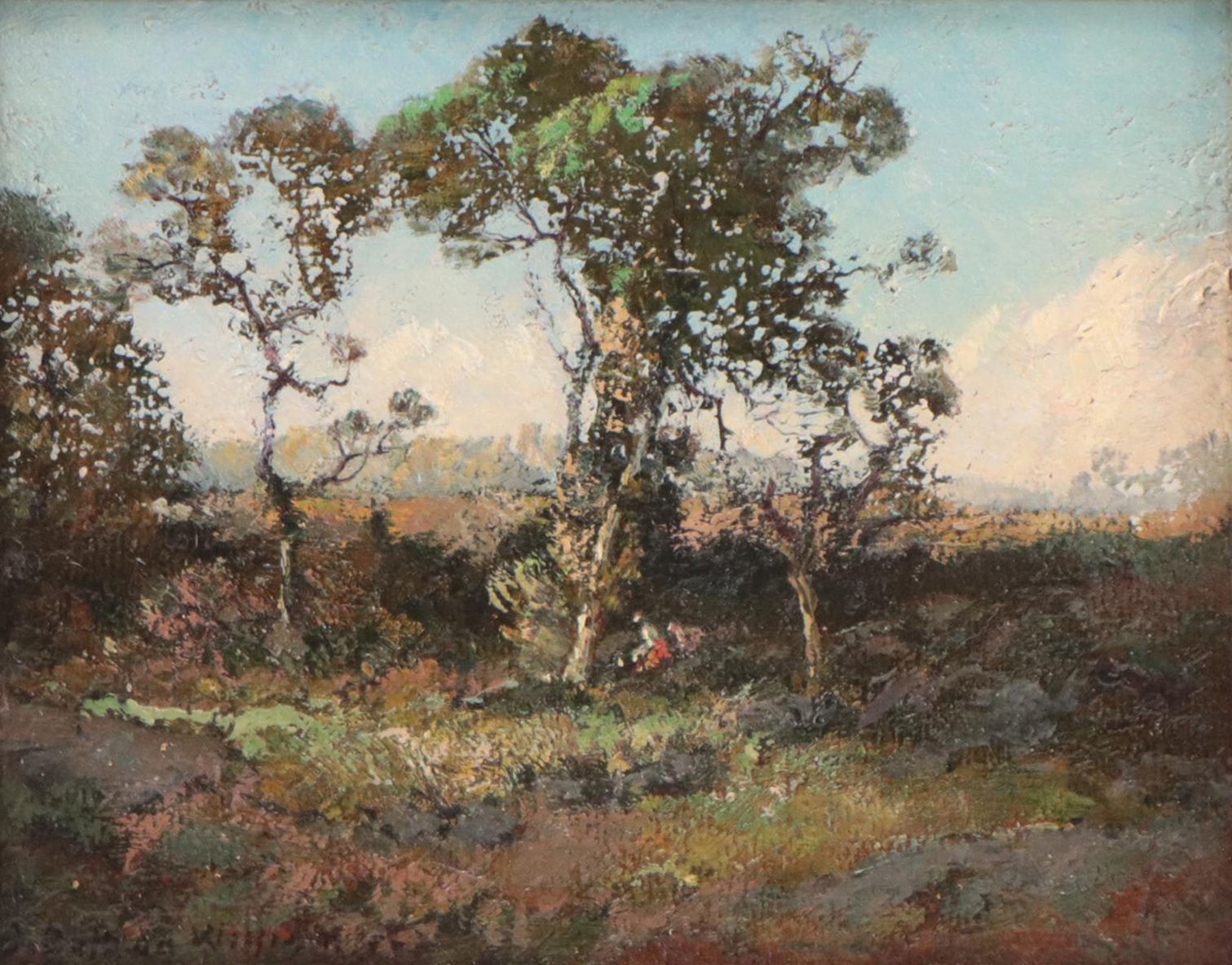 Frederick Ballard Williams Landscape Oil Painting "The Grove"