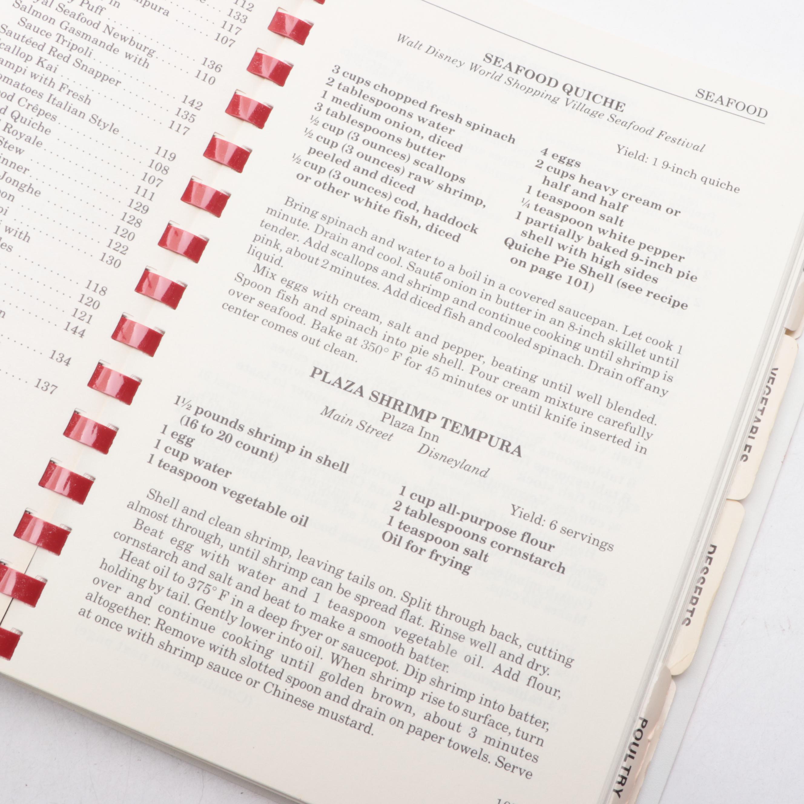 "Cooking with Mickey Around Our World" Cookbook, circa 1987