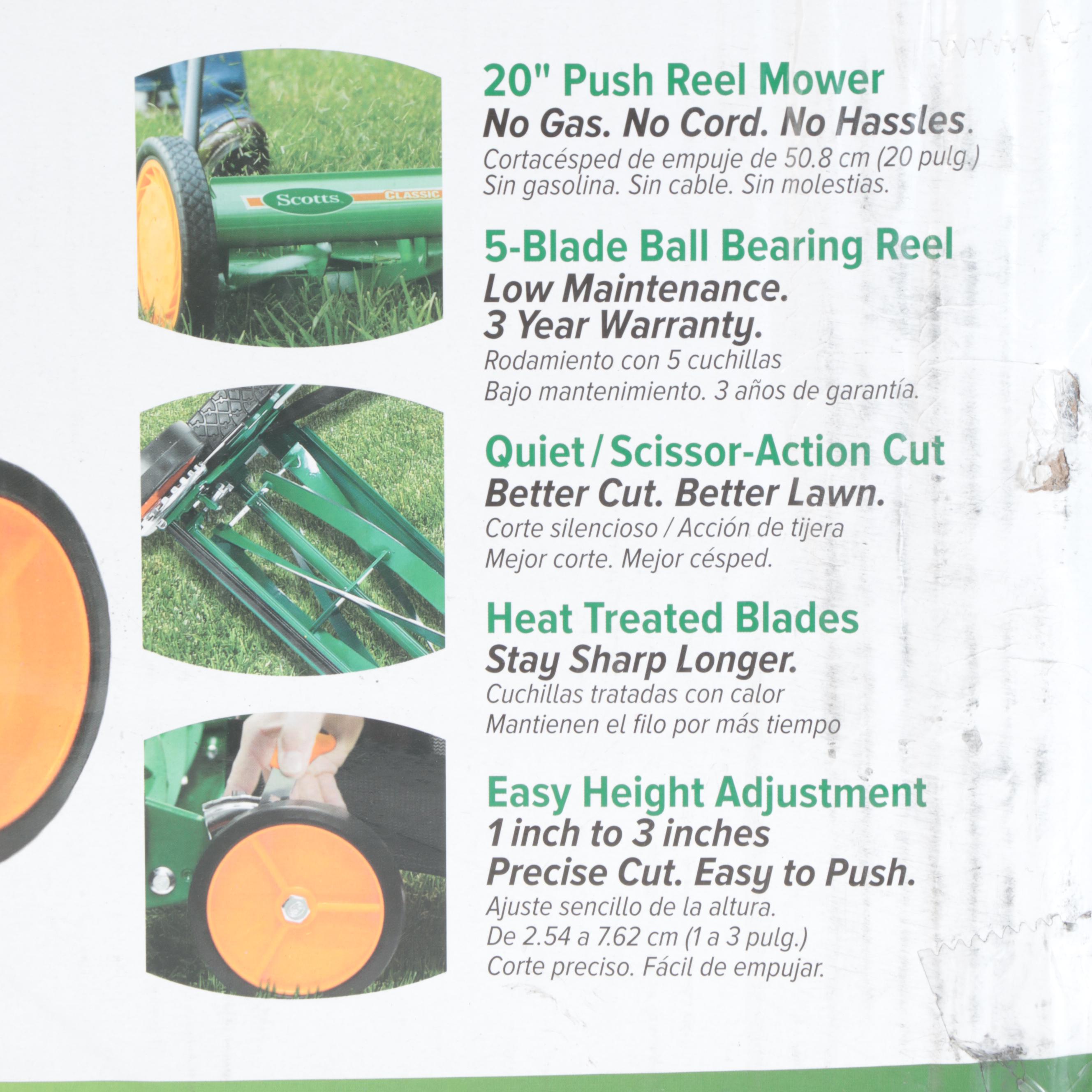 Scotts Classic 20 In. Push Reel Lawn Mower