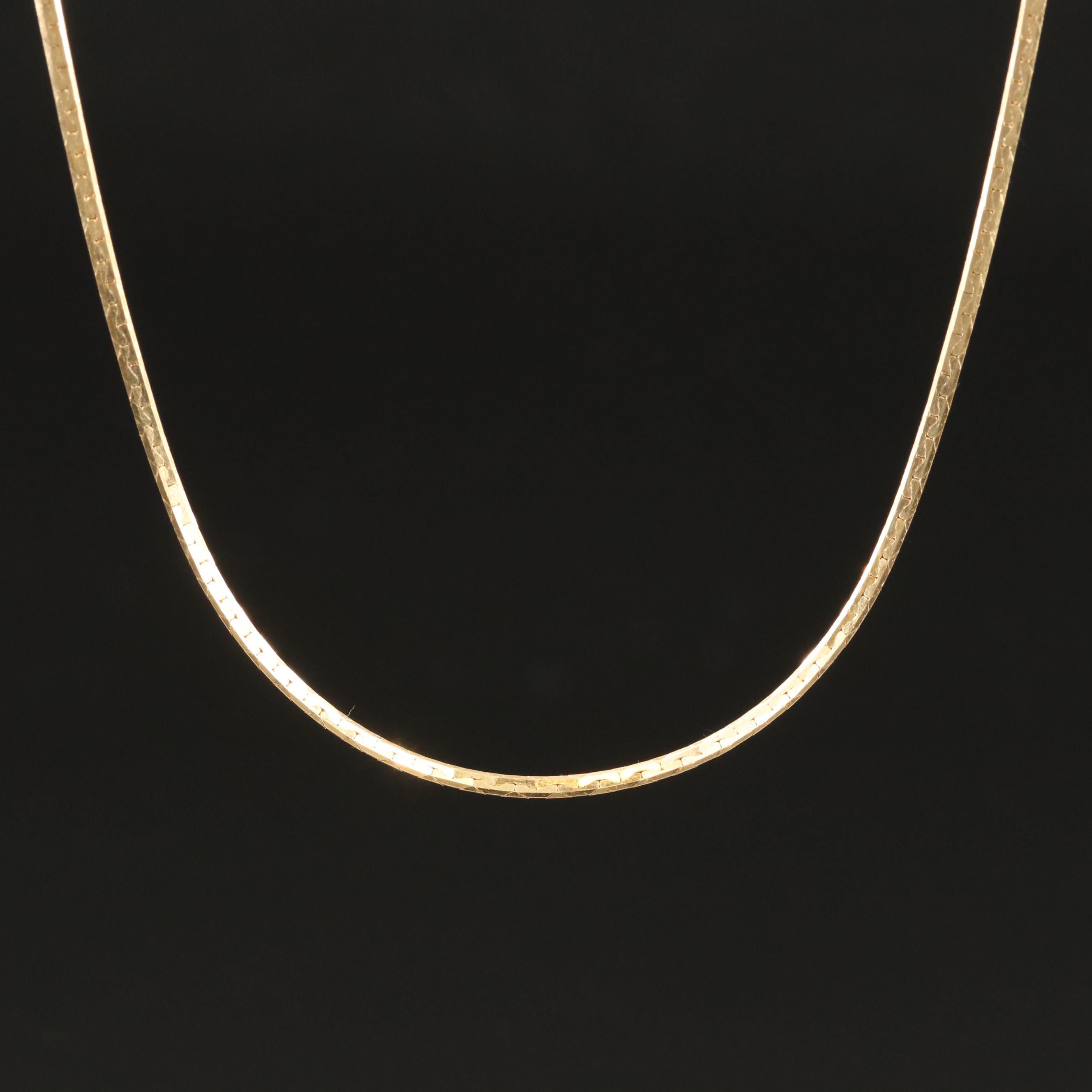 18K Cobra Chain Necklace