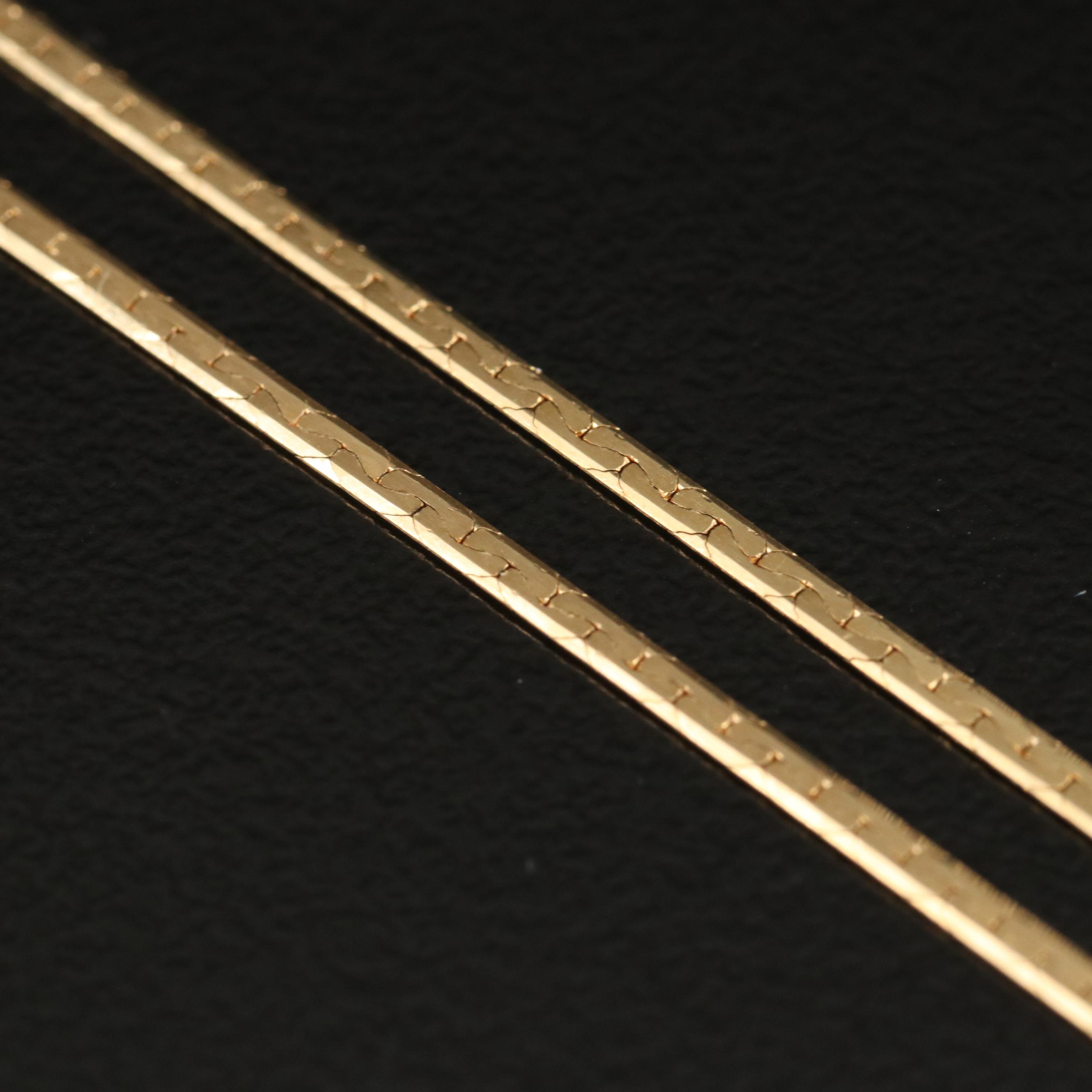 18K Cobra Chain Necklace