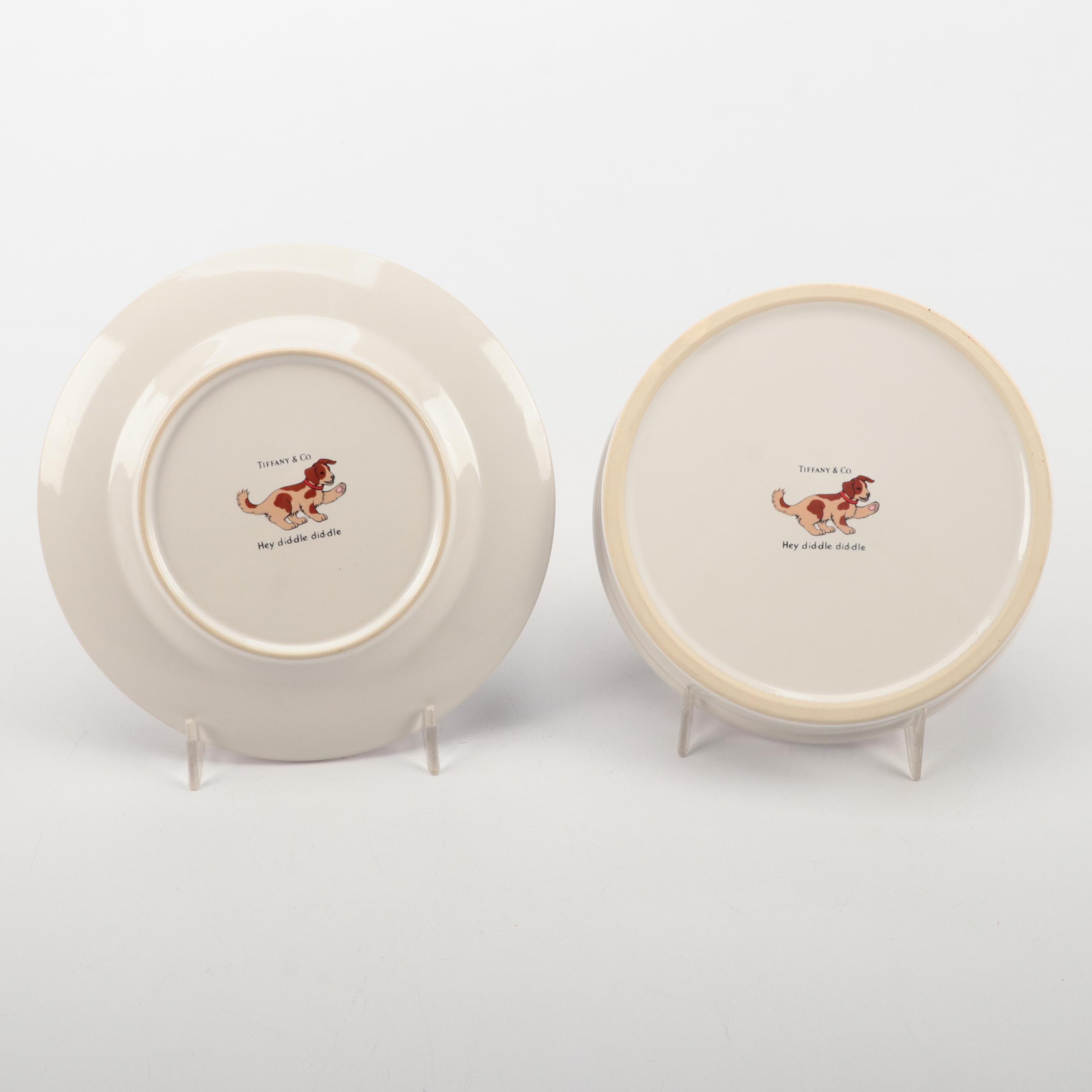 Tiffany & Co. "Hey Diddle Diddle" Ceramic Child's Dinnerware Set