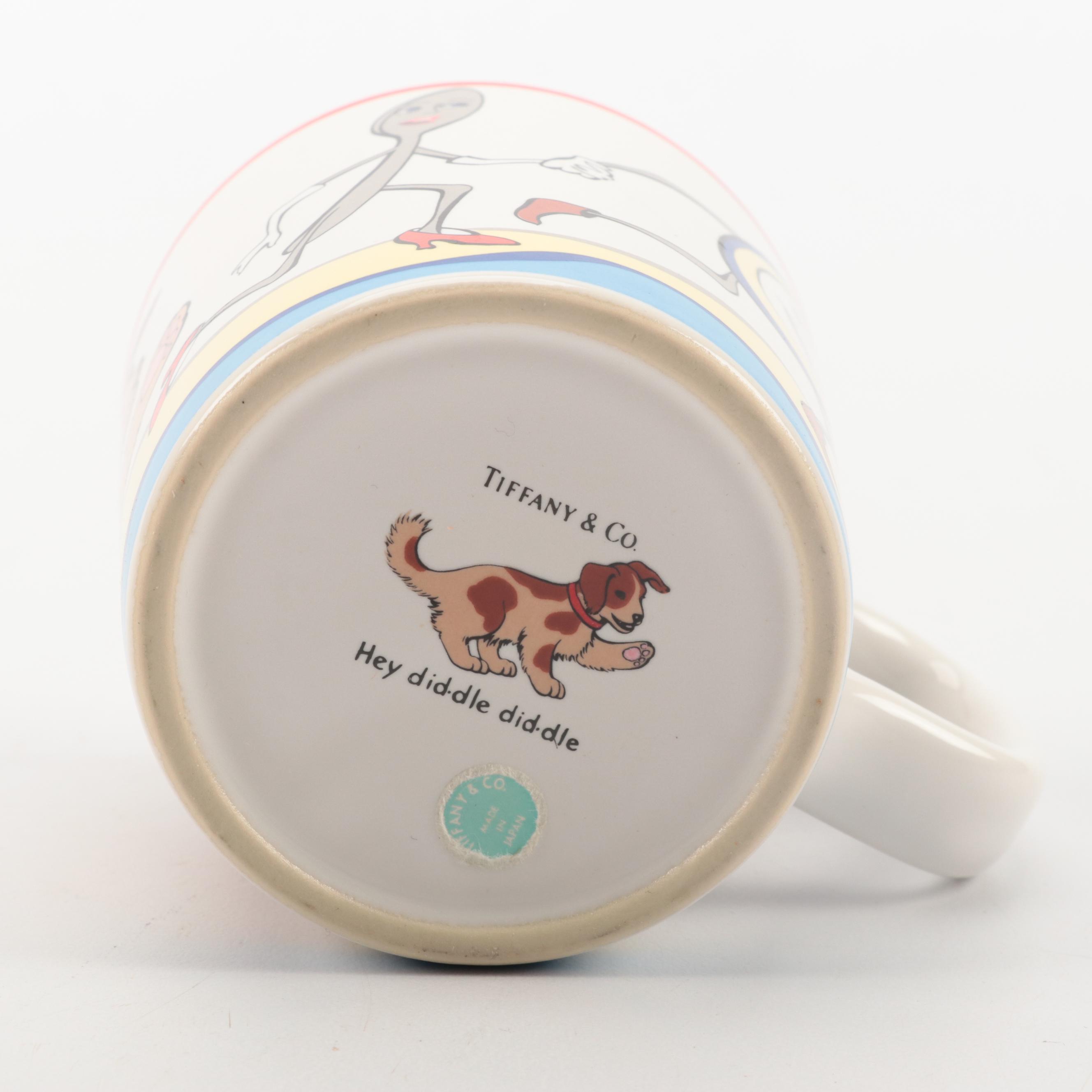 Tiffany & Co. "Hey Diddle Diddle" Ceramic Child's Dinnerware Set