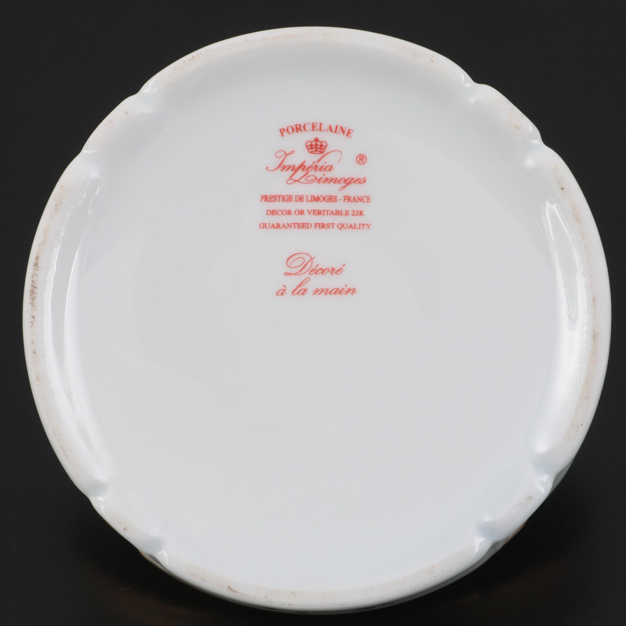 Lingnan Porcelain Rests with Imperia Limoges Porcelain Box