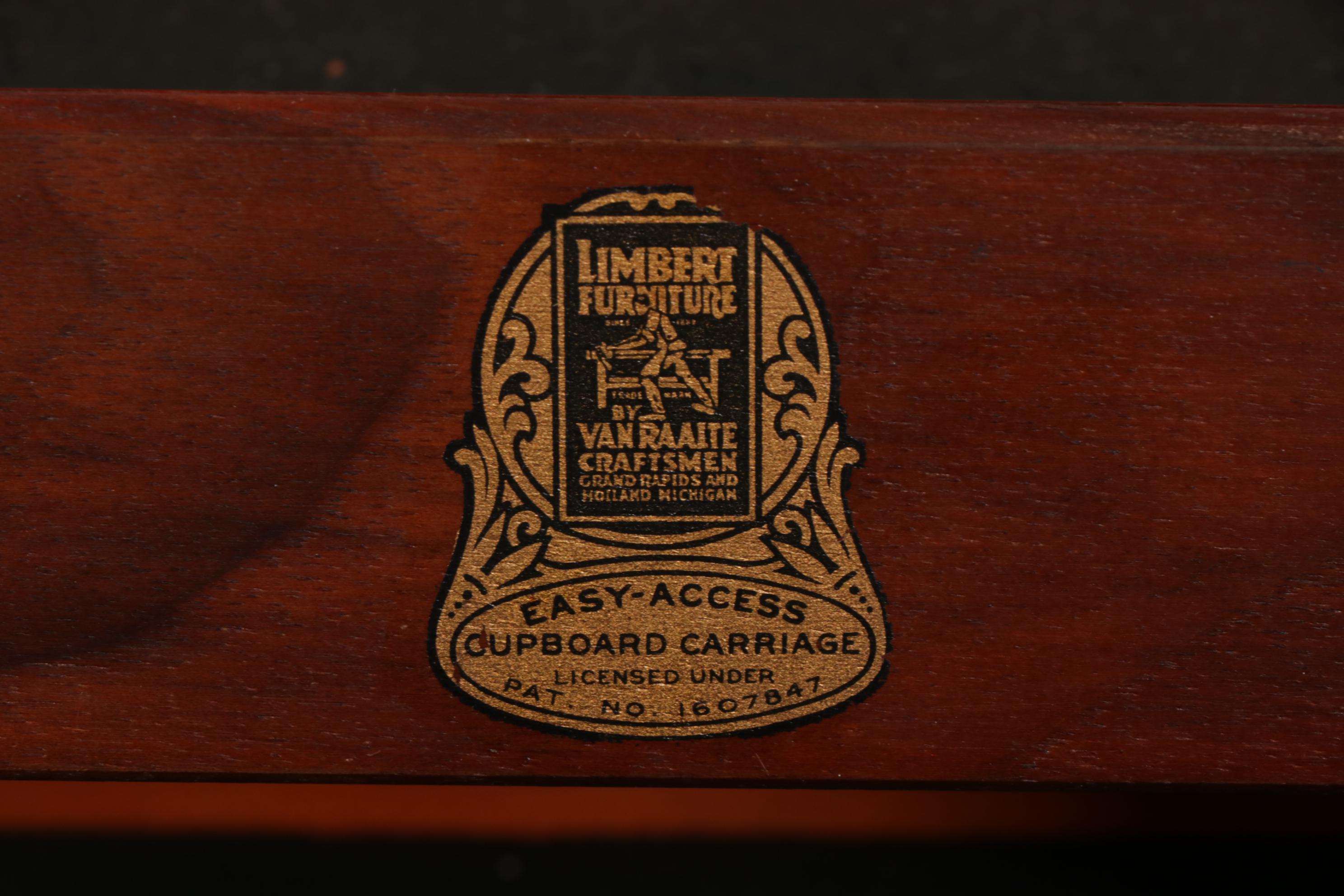 C.P. Limbert Queen Anne Style Walnut Buffet, 1930s