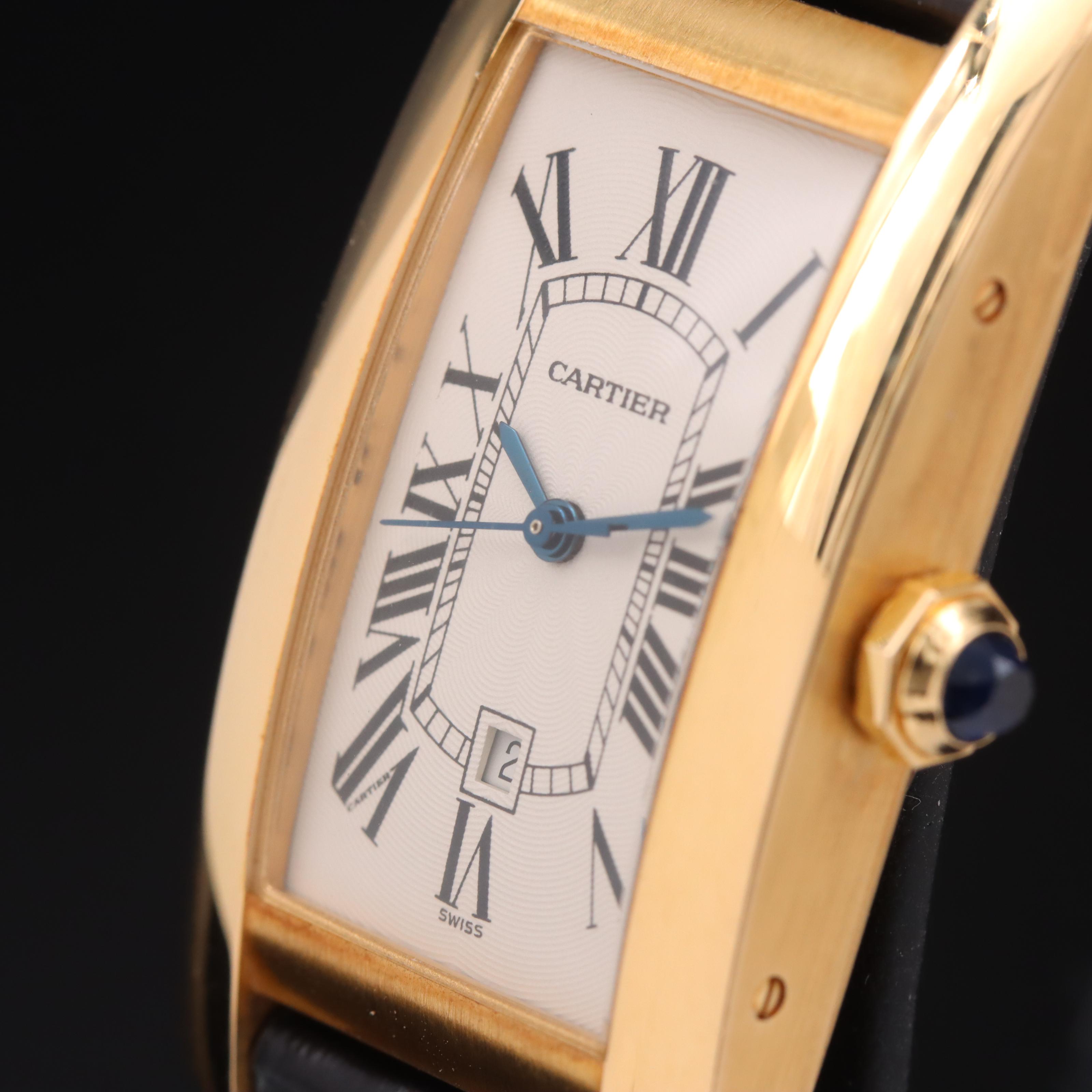 18K Cartier Tank Américaine Automatic Watch