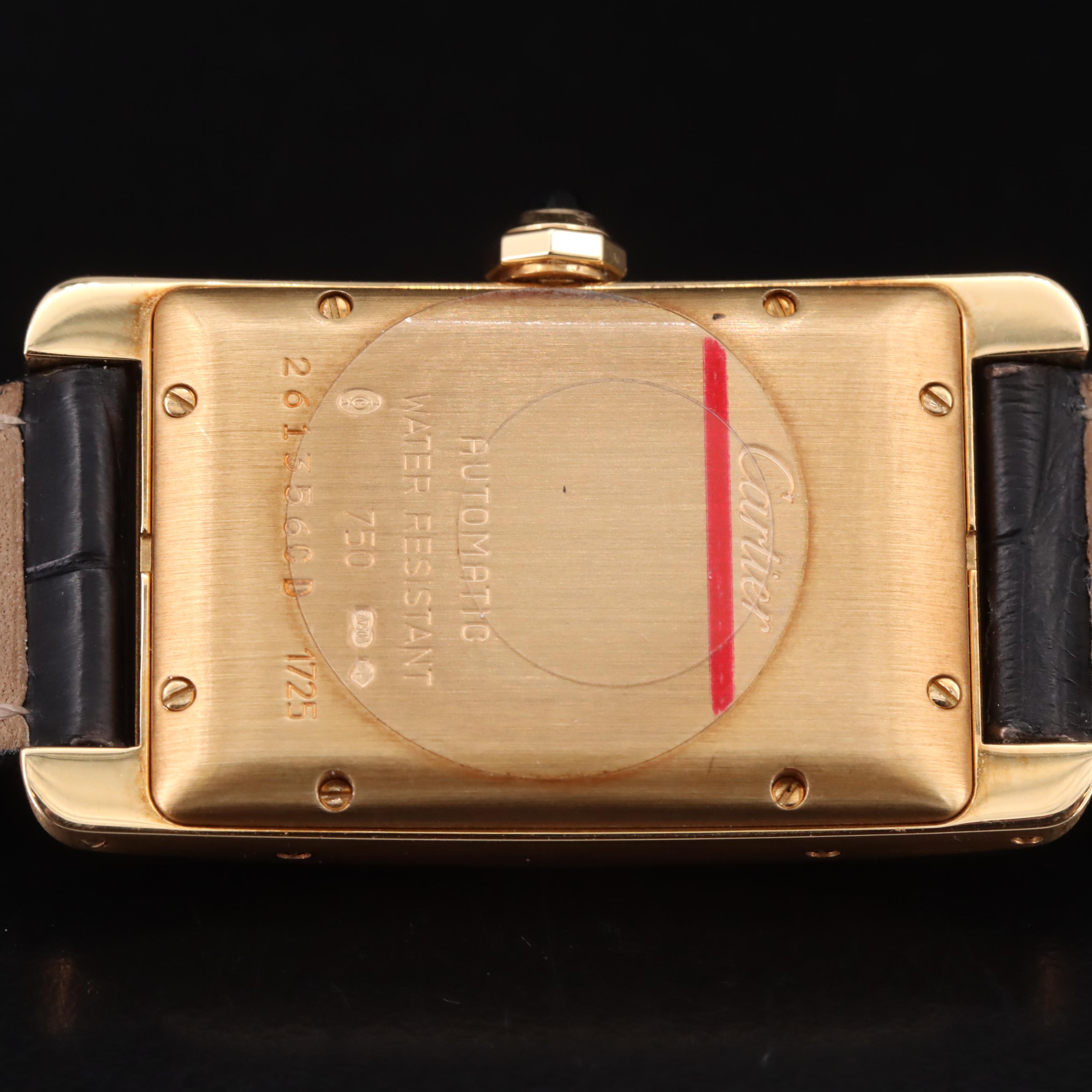 18K Cartier Tank Américaine Automatic Watch