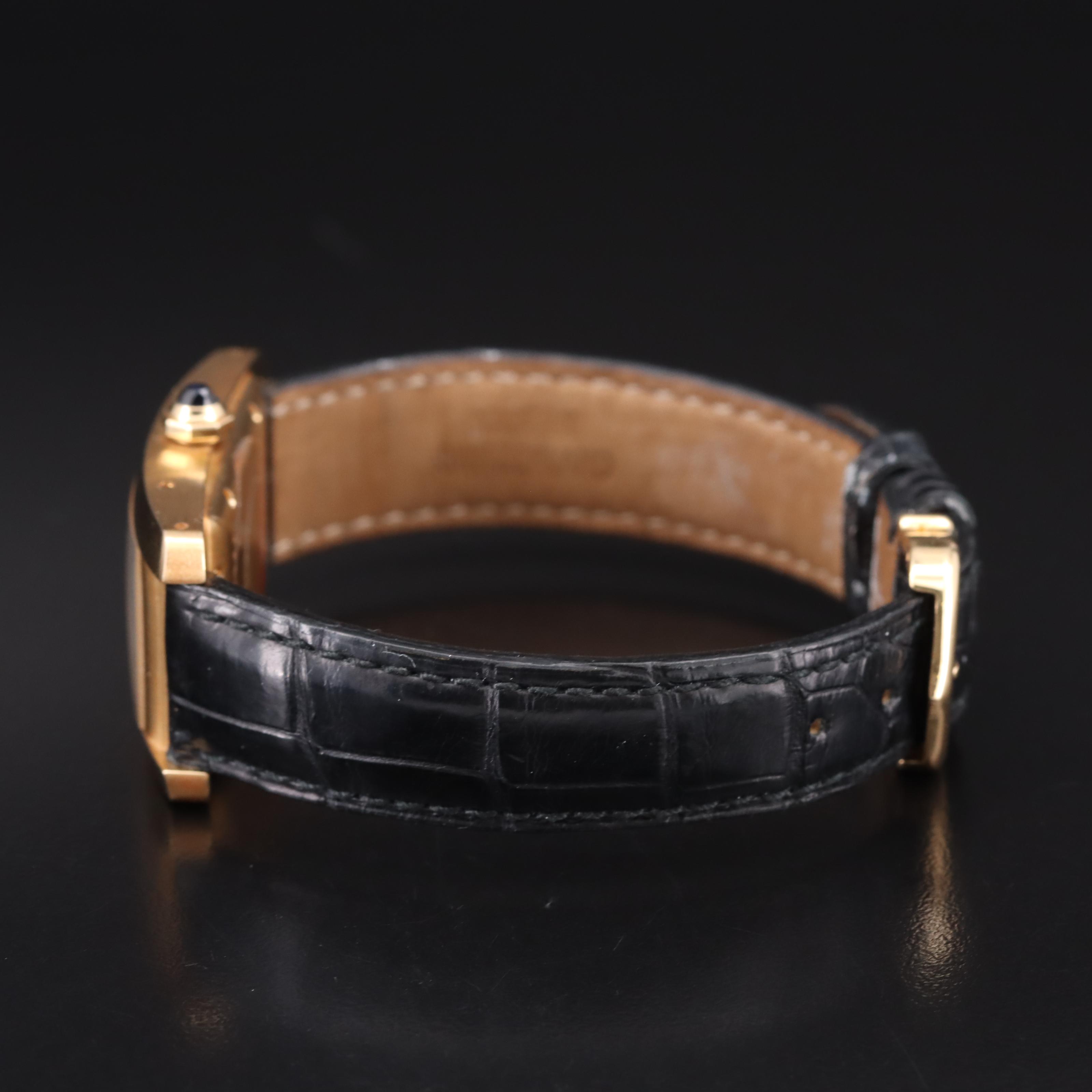 18K Cartier Tank Américaine Automatic Watch