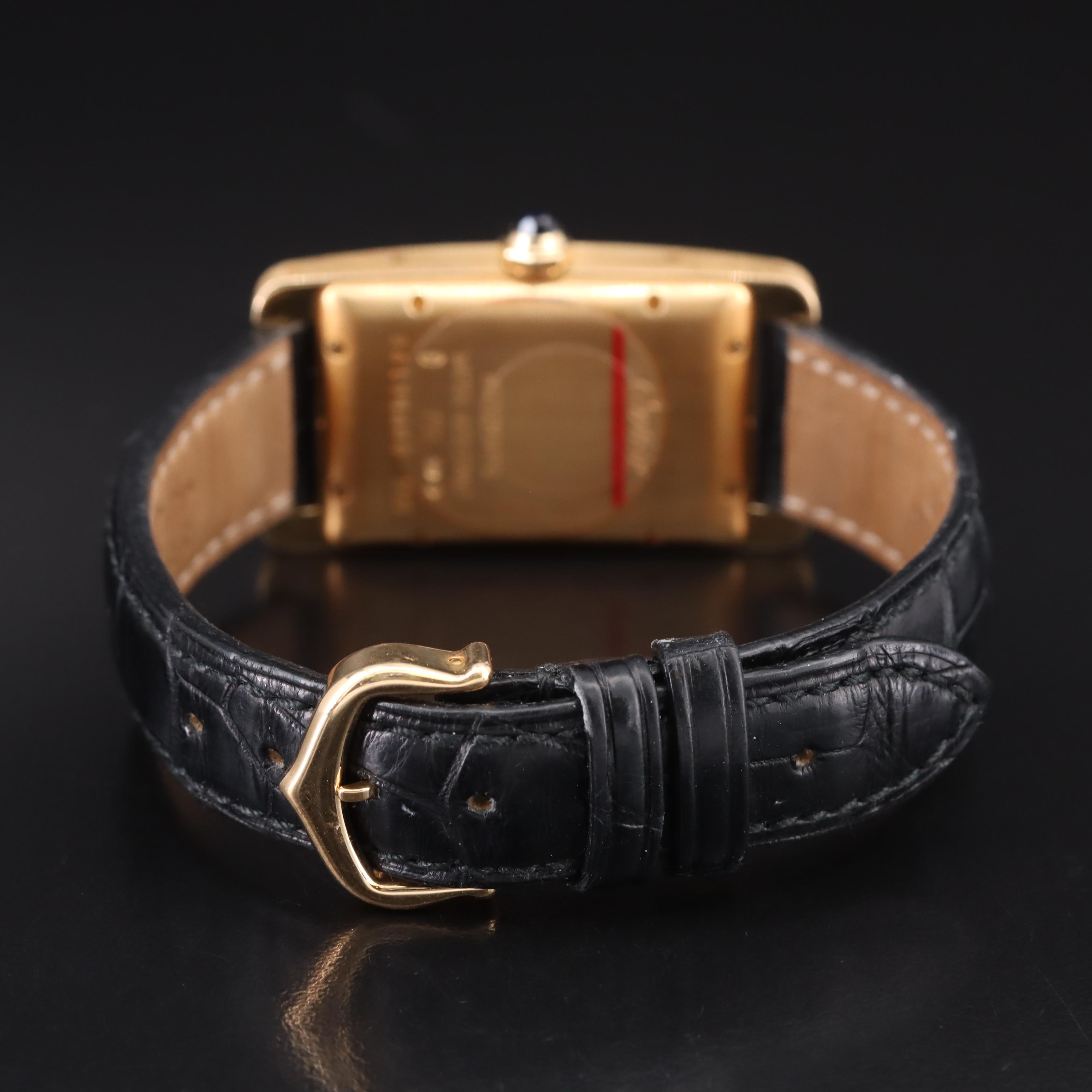 18K Cartier Tank Américaine Automatic Watch