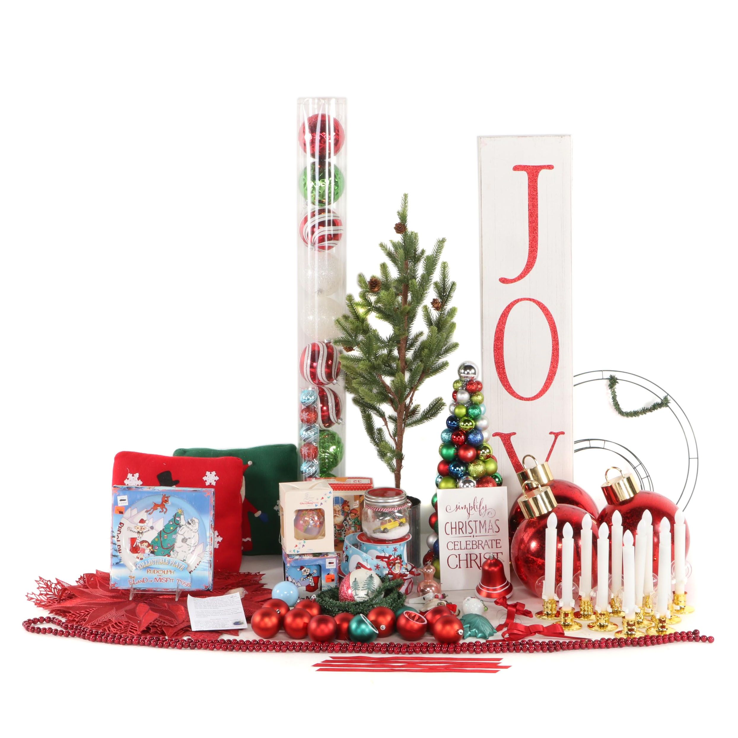 Christmas Ornaments, Table, and Wall Decorations