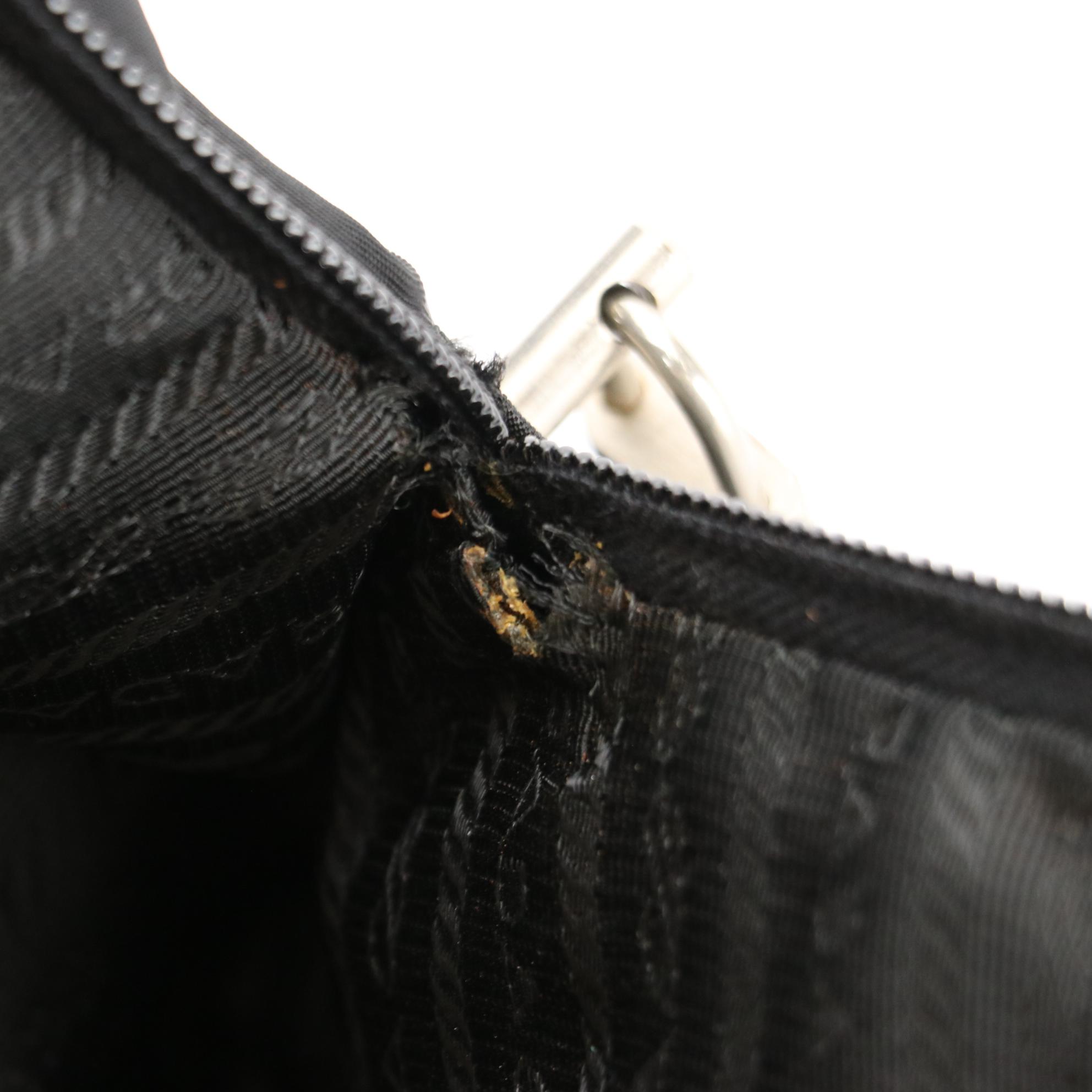 Prada Tessuto Nylon Tote with Leather Accents