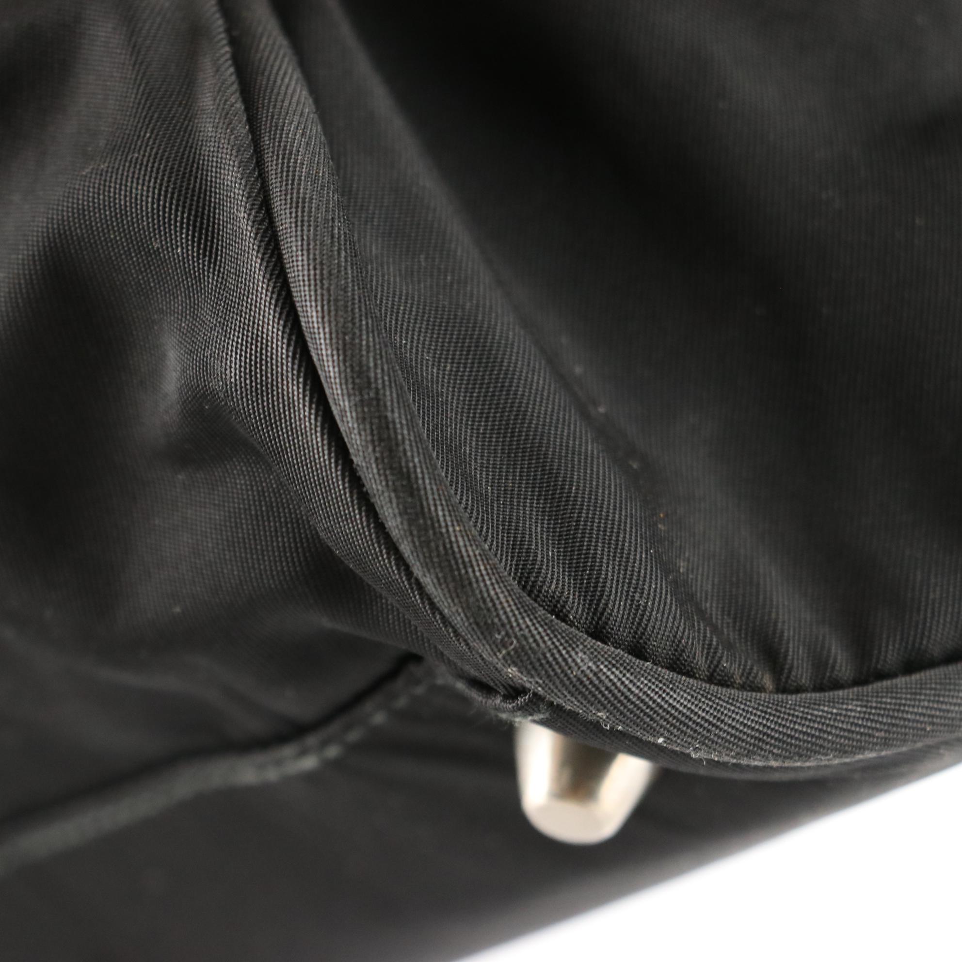 Prada Tessuto Nylon Tote with Leather Accents