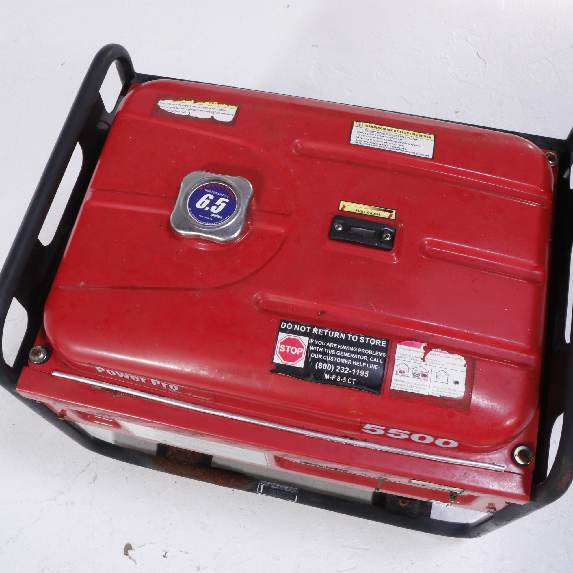 Wen 5500 Power Pro Gas Powered Portable Generator