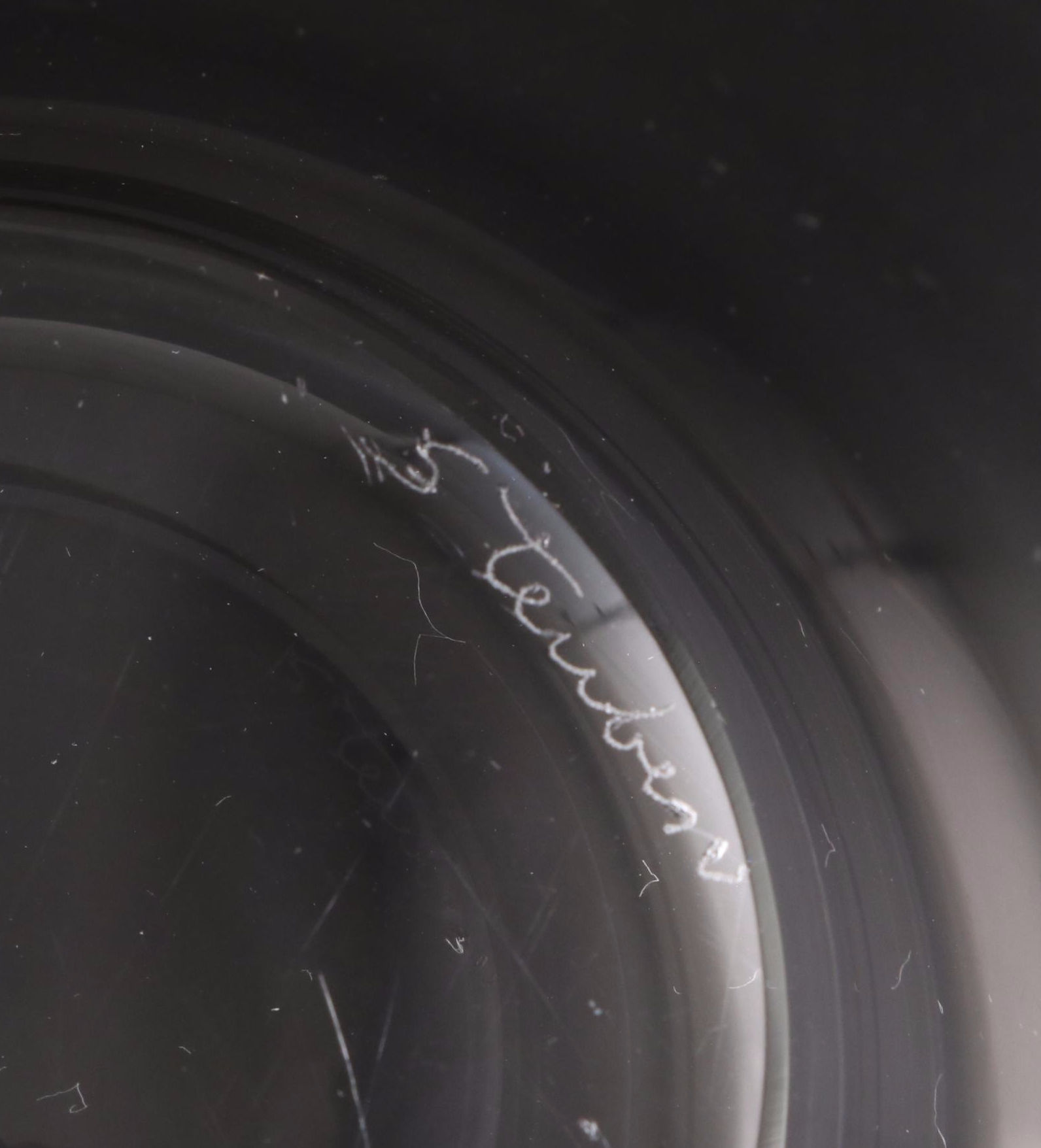 Steuben Art Glass Ram's Head Covered Candy Dish, Mid/Late 20th Century