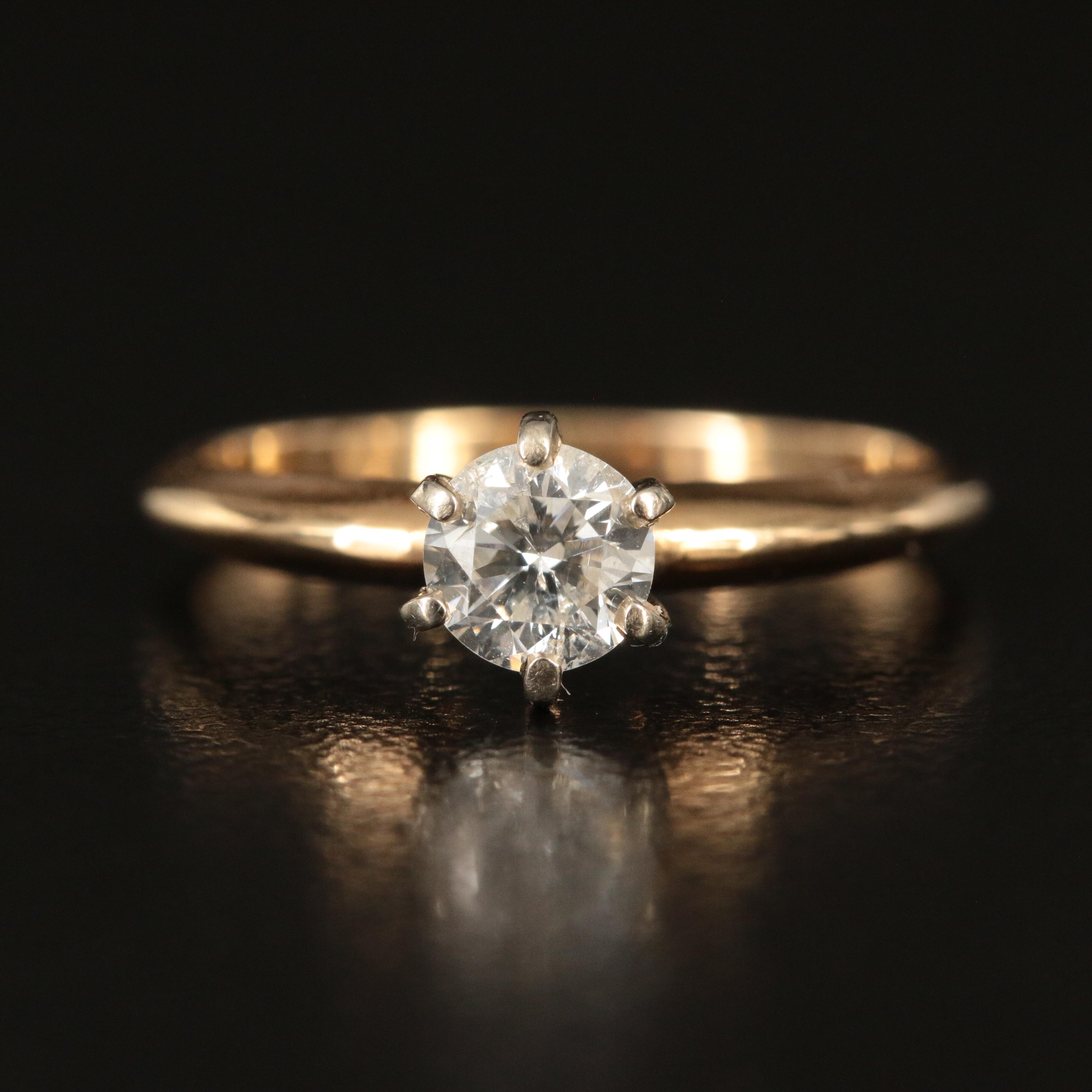 14K 0.40 CT Diamond Ring