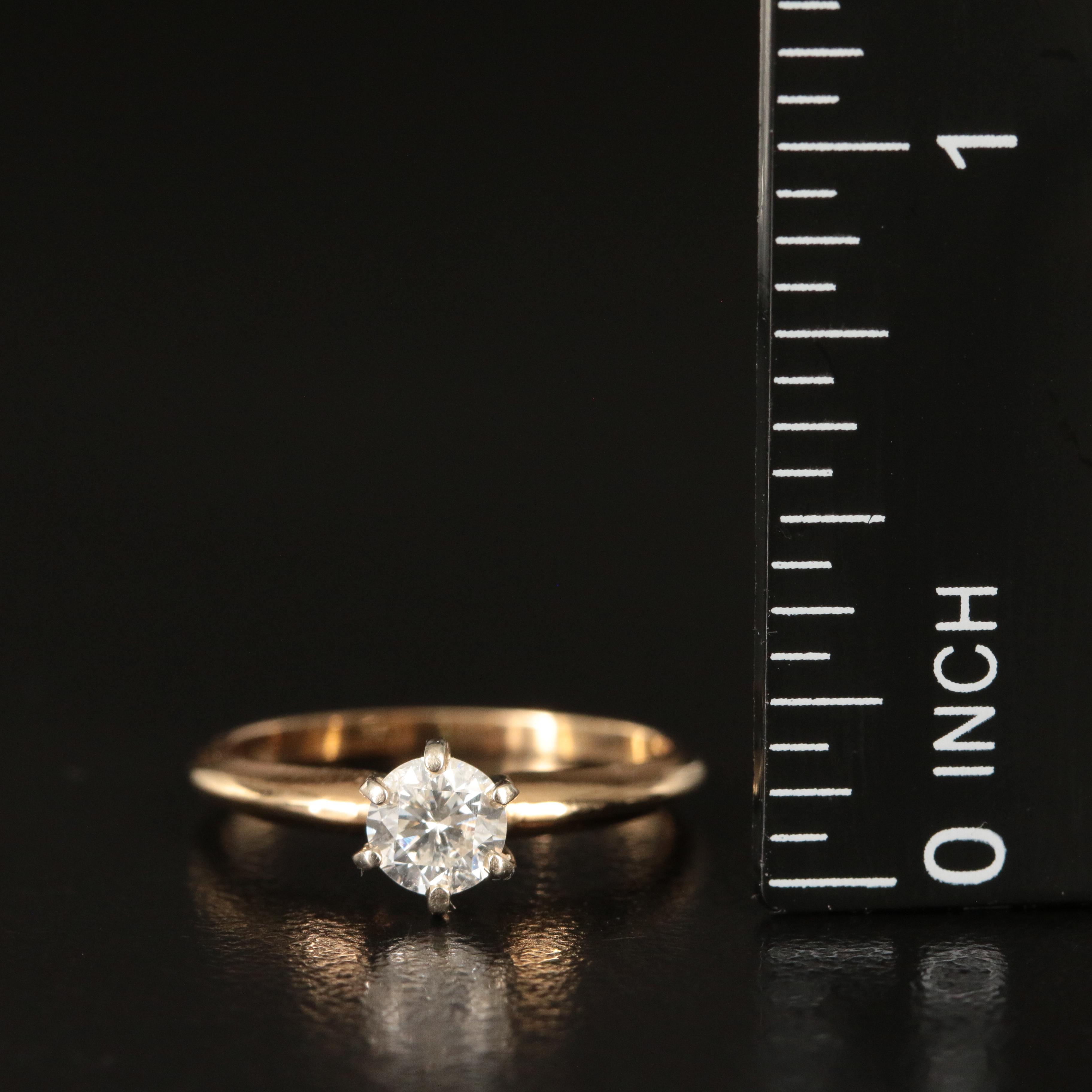 14K 0.40 CT Diamond Ring
