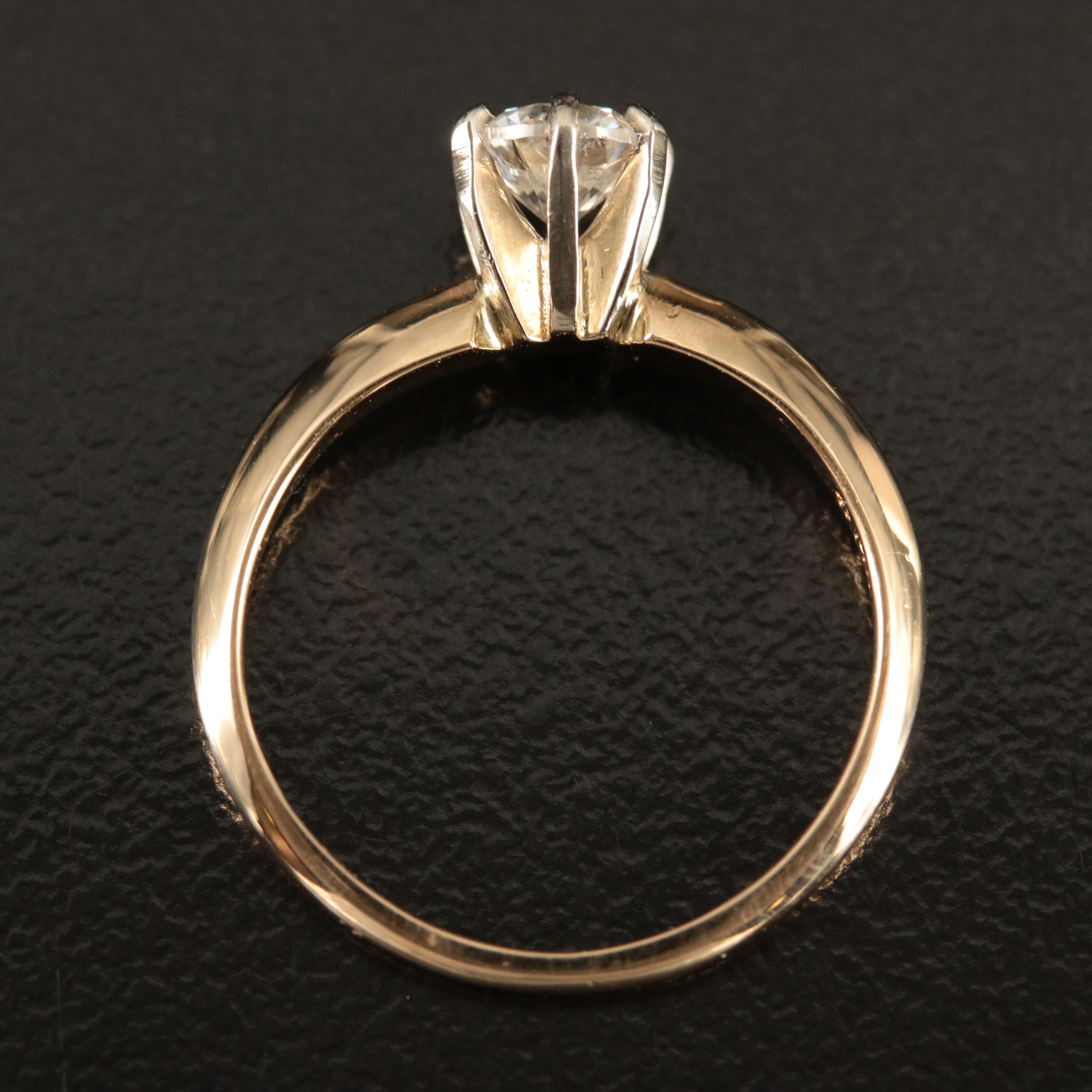 14K 0.40 CT Diamond Ring