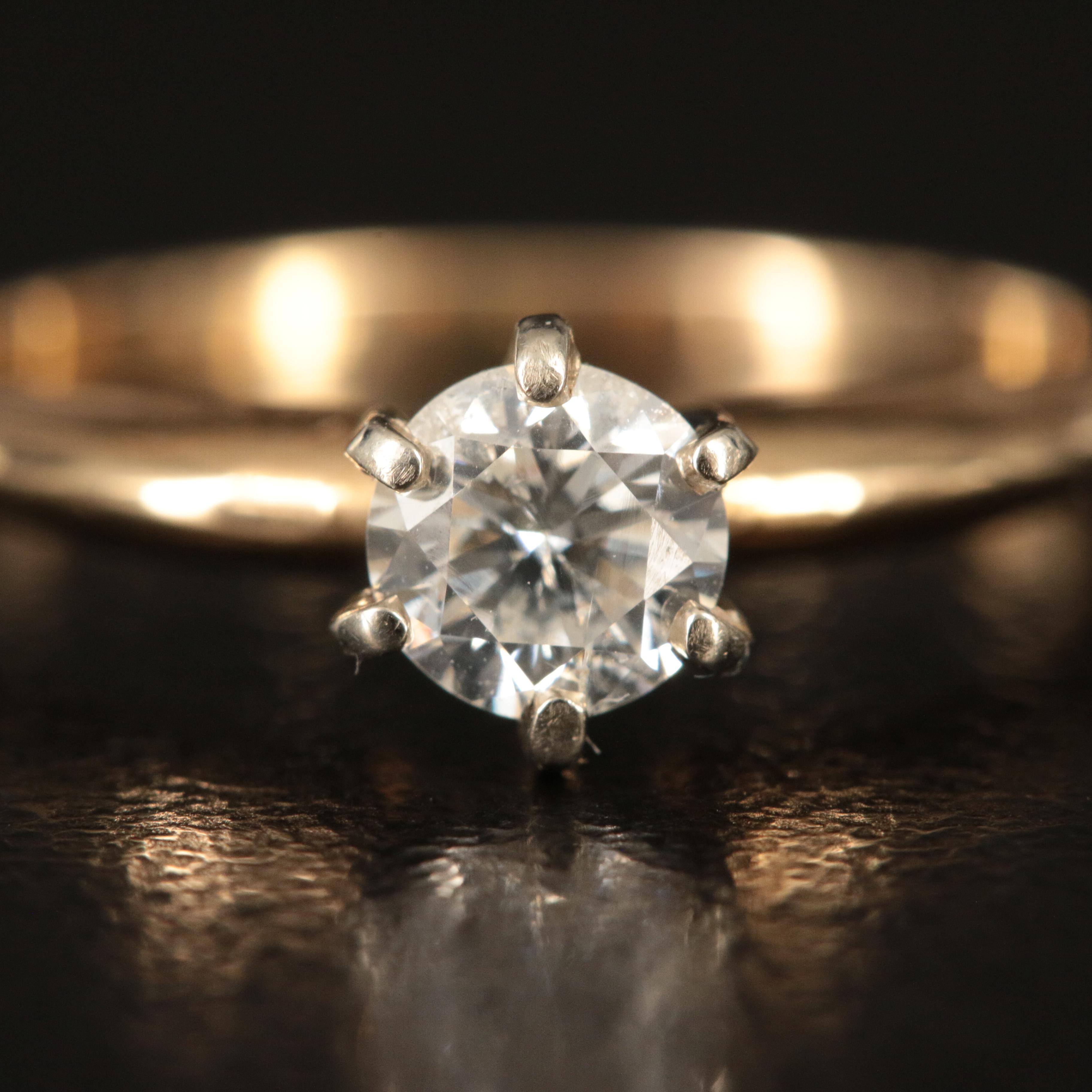 14K 0.40 CT Diamond Ring