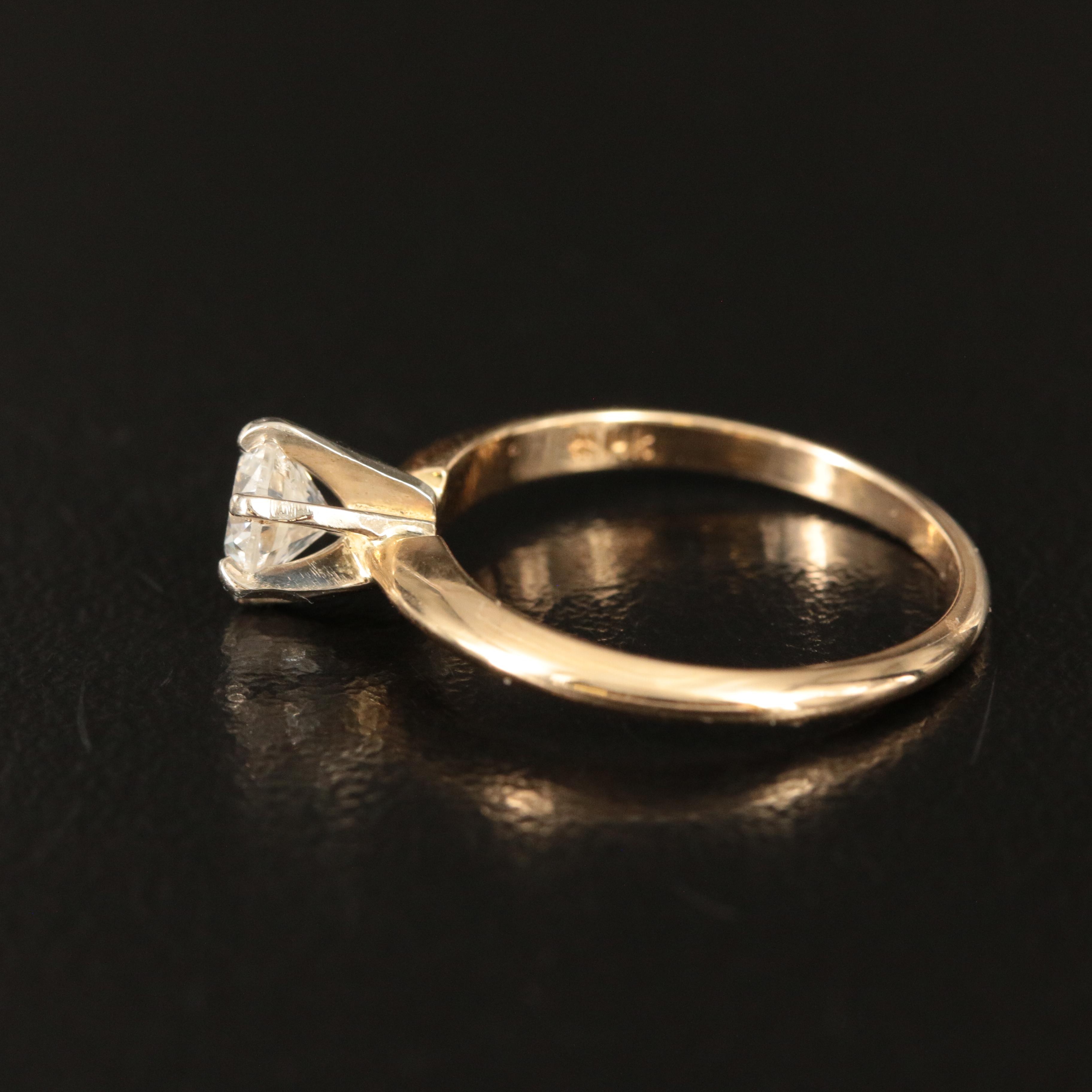 14K 0.40 CT Diamond Ring