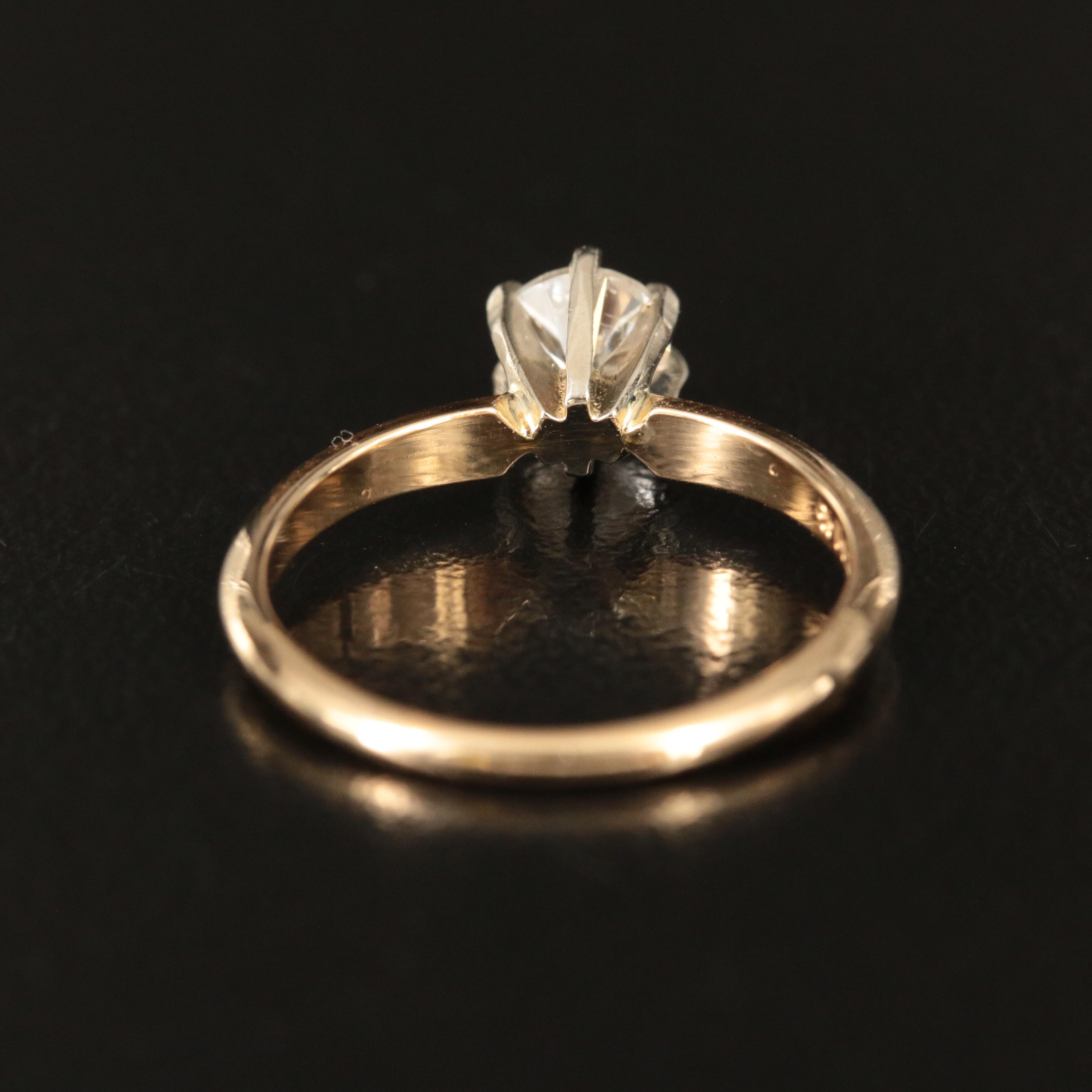 14K 0.40 CT Diamond Ring