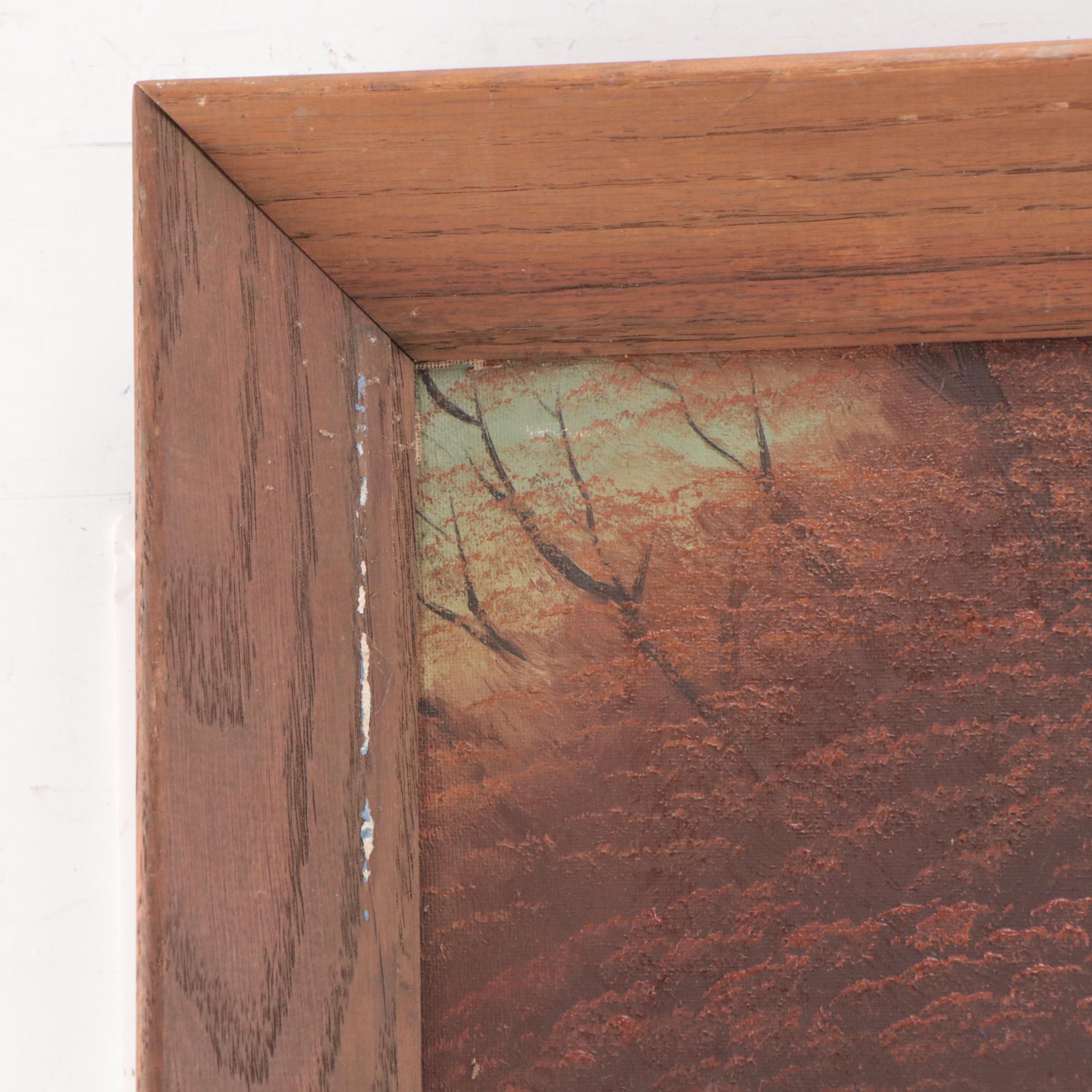 Oil Painting of Forest Landscape