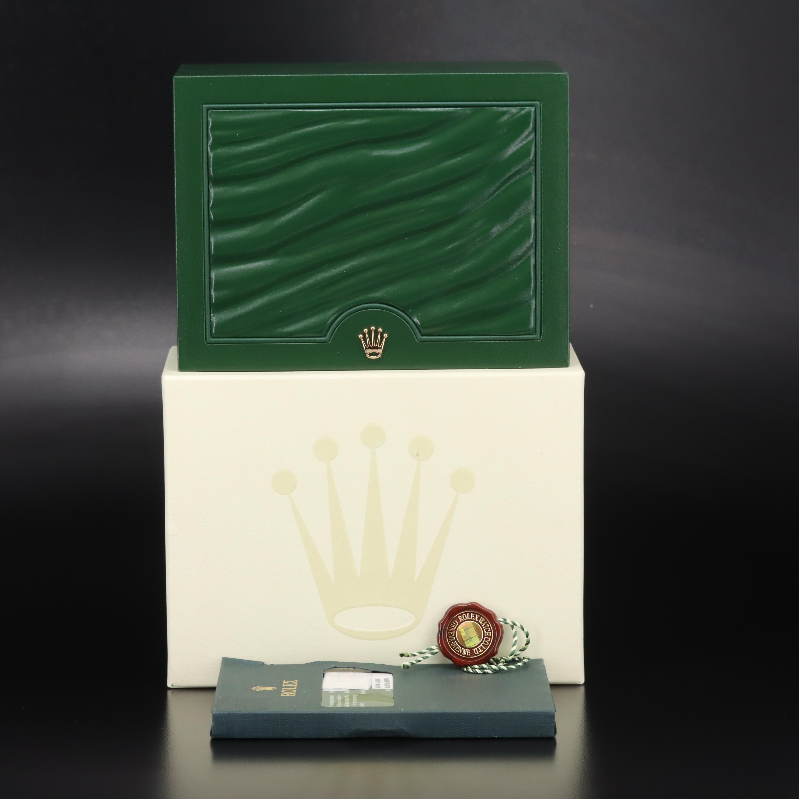 Rolex Oyster Perpetual Black Arabic and Blue Markers Dial Watch