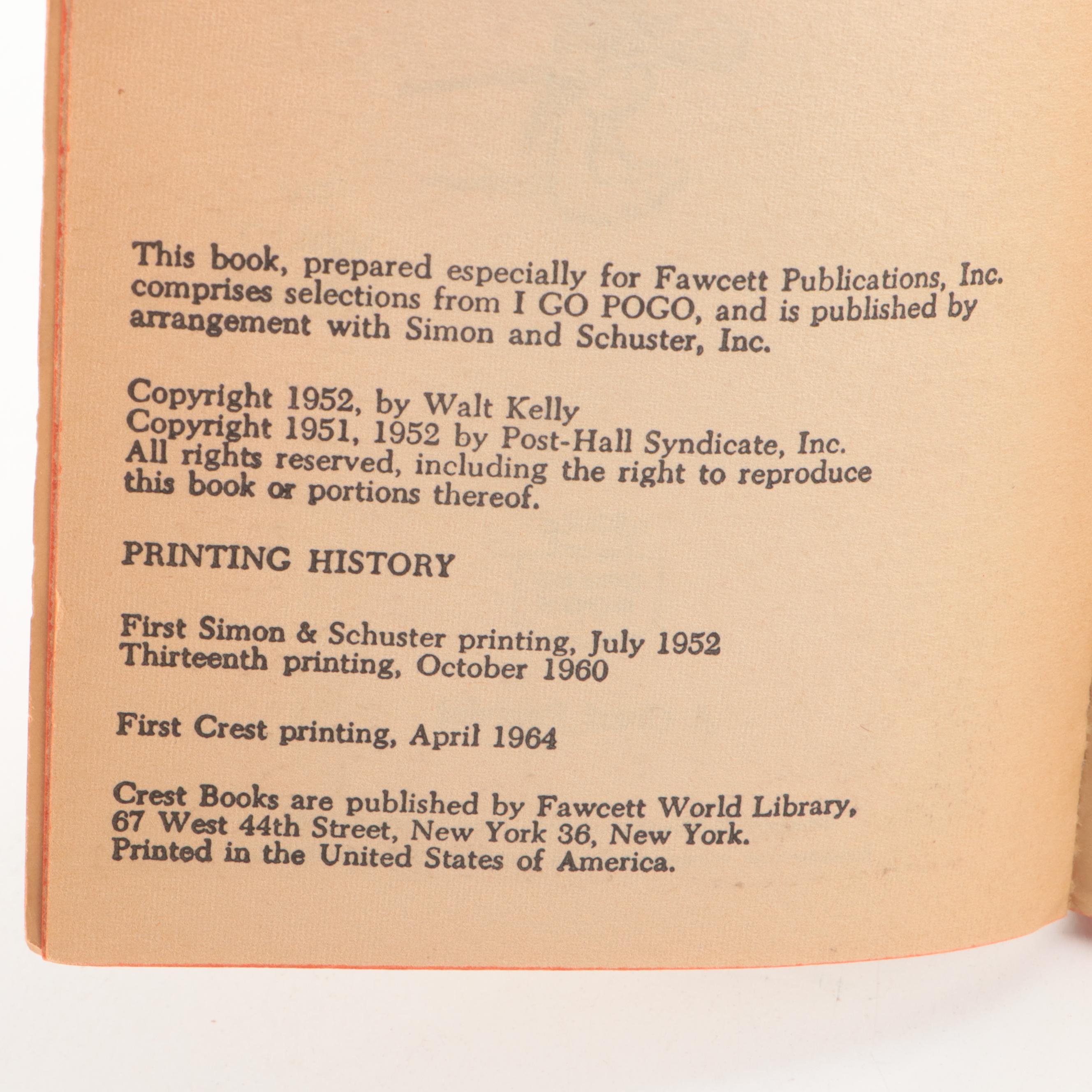 "The Jack Acid Society Black Book" and Other Pogo Books by Walt Kelly