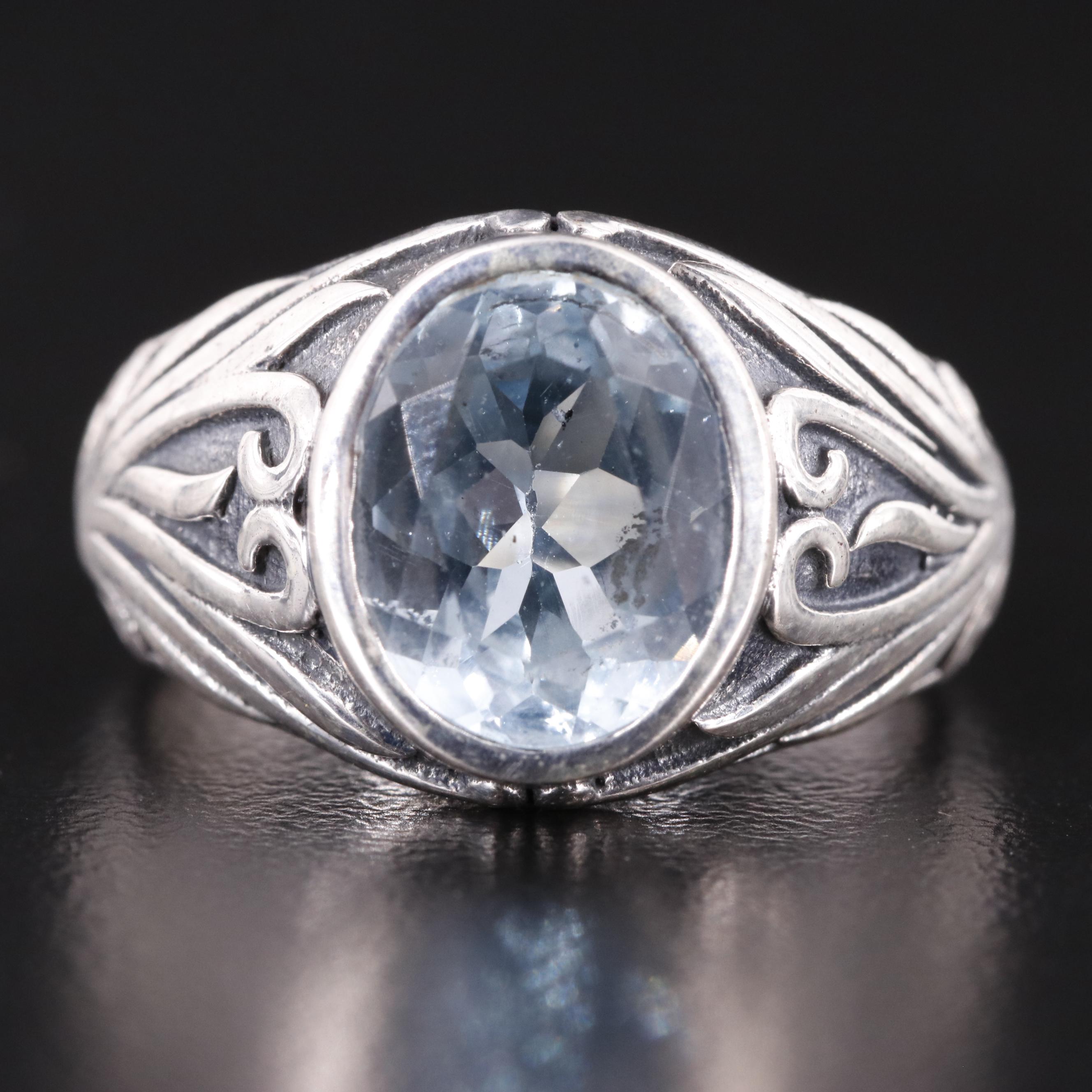 Sterling Blue Topaz Ring