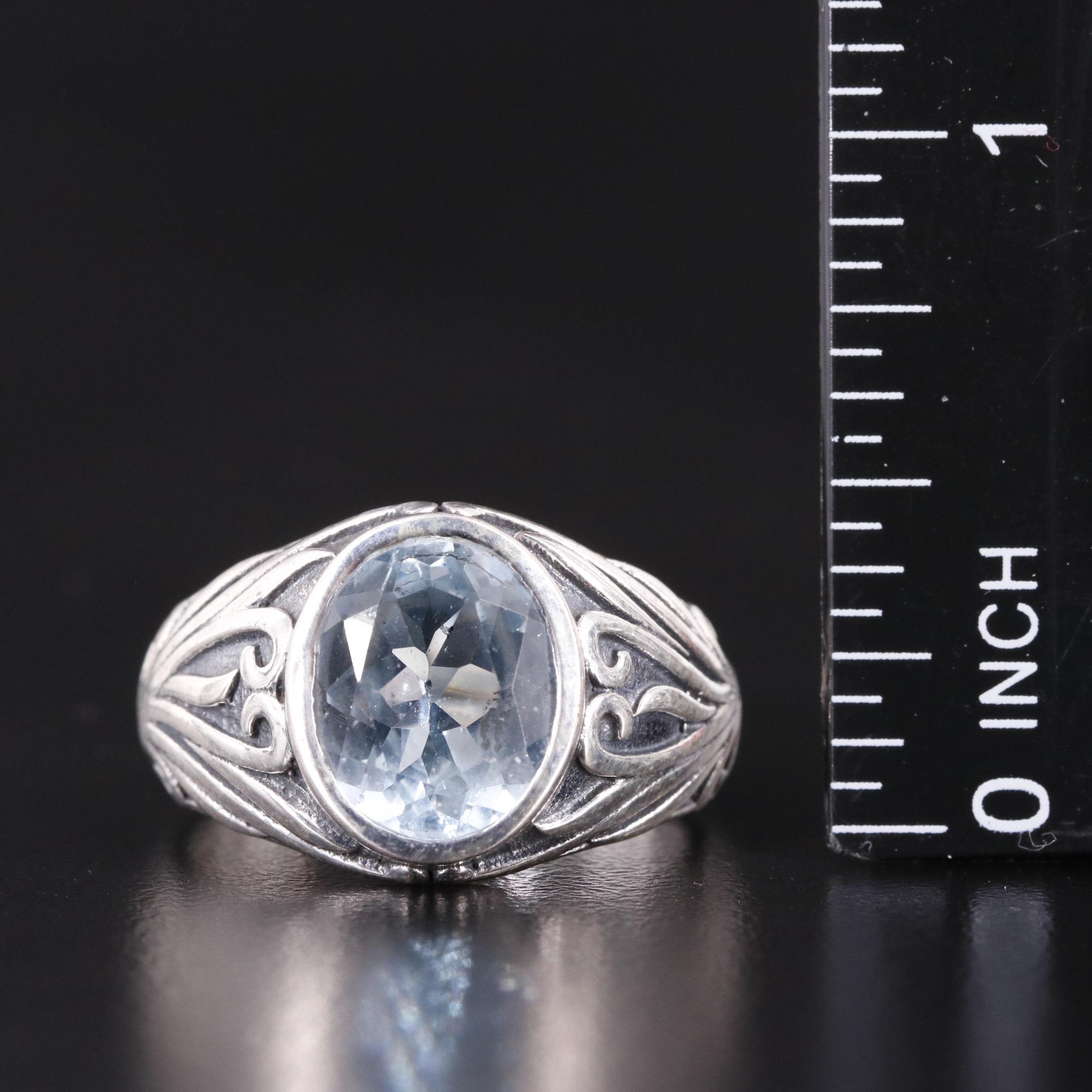 Sterling Blue Topaz Ring