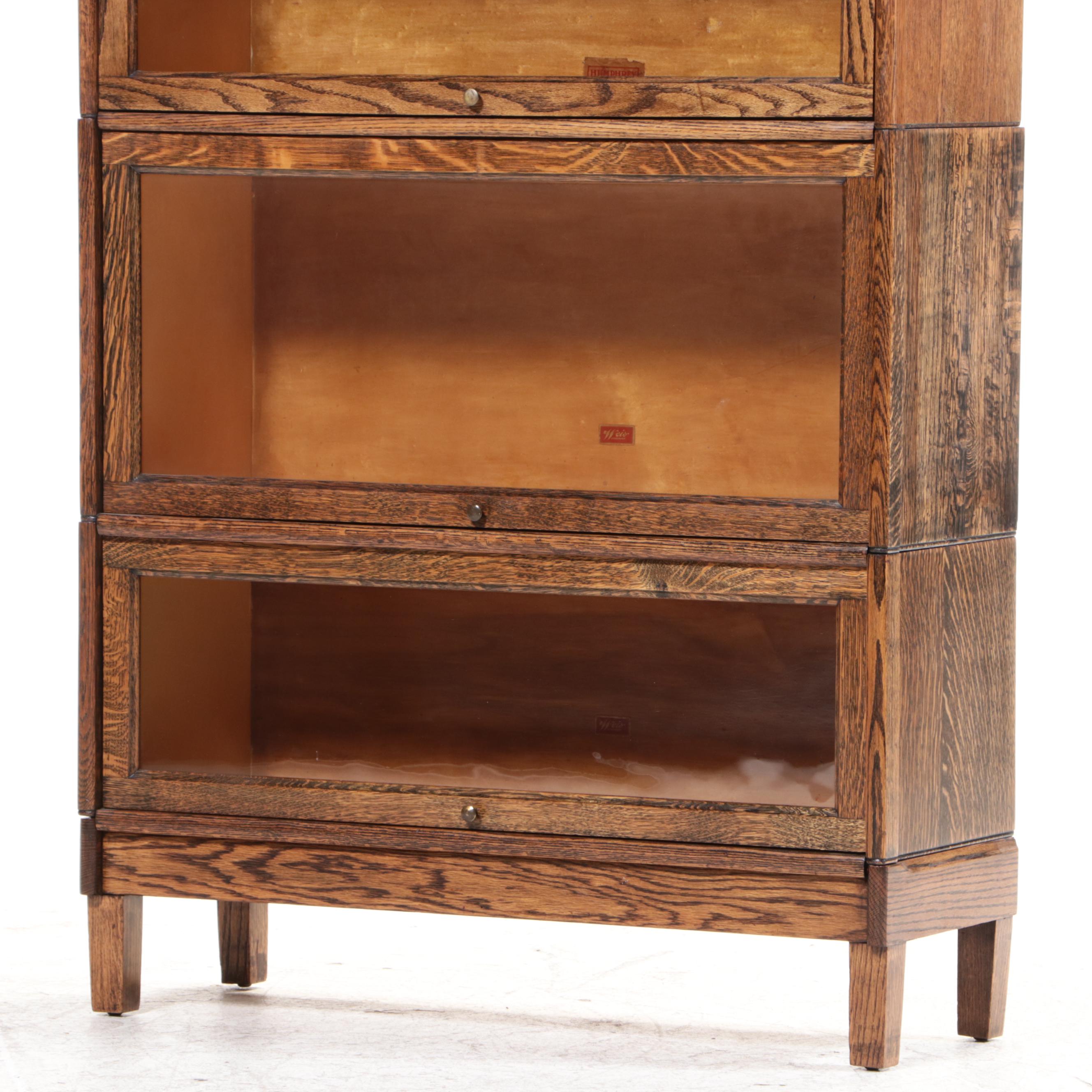Humphrey-Widman Oak Barrister's Bookcase, Early to Mid-20th Century