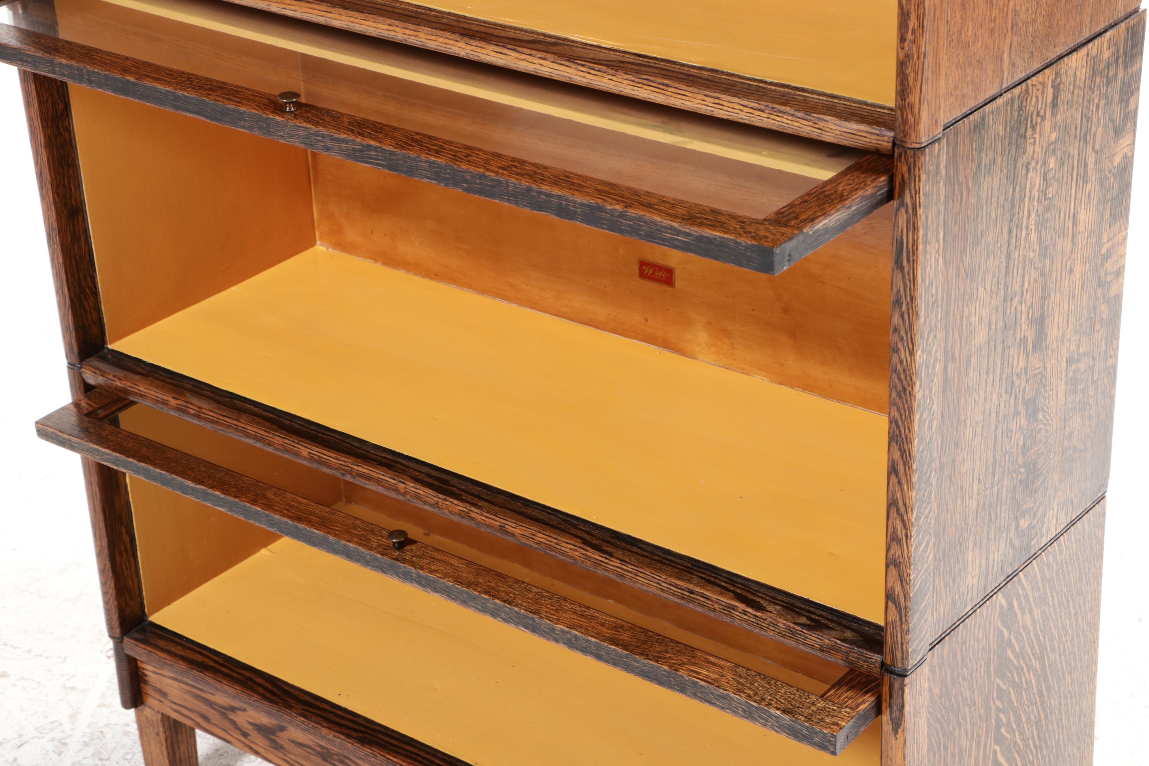 Humphrey-Widman Oak Barrister's Bookcase, Early to Mid-20th Century