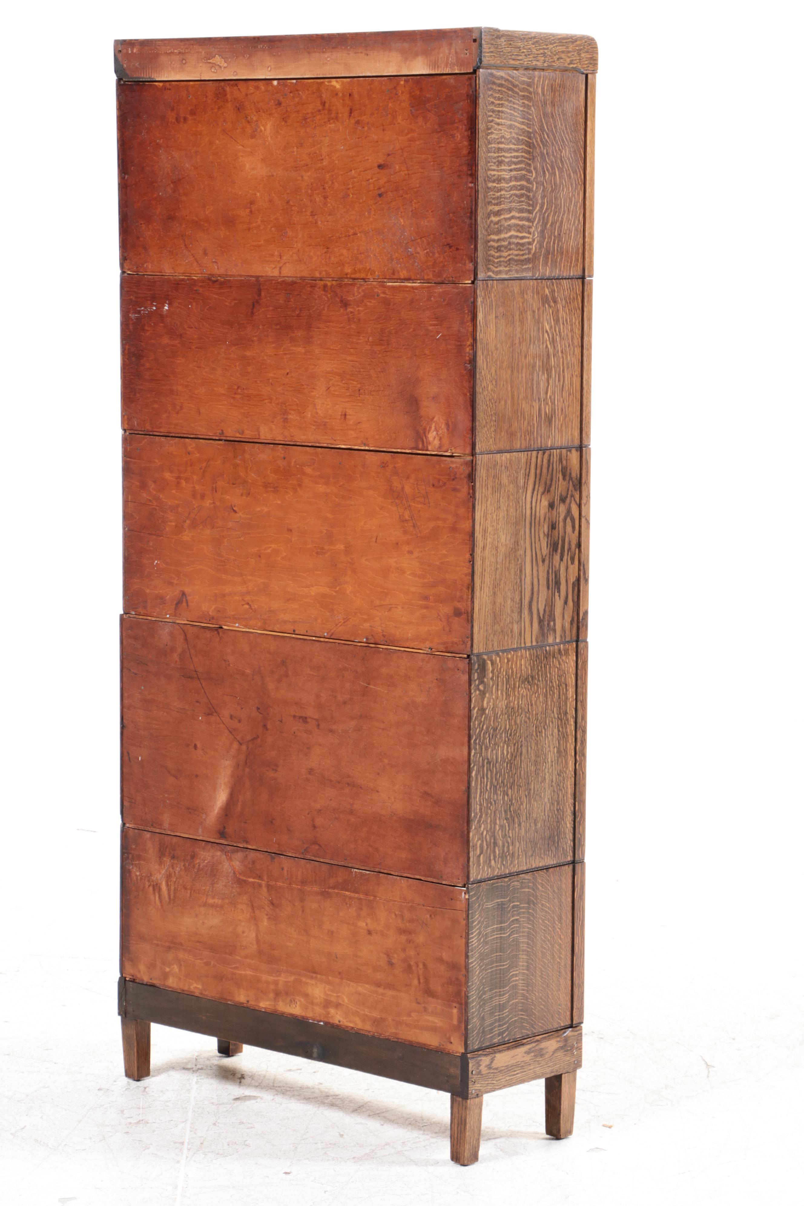 Humphrey-Widman Oak Barrister's Bookcase, Early to Mid-20th Century