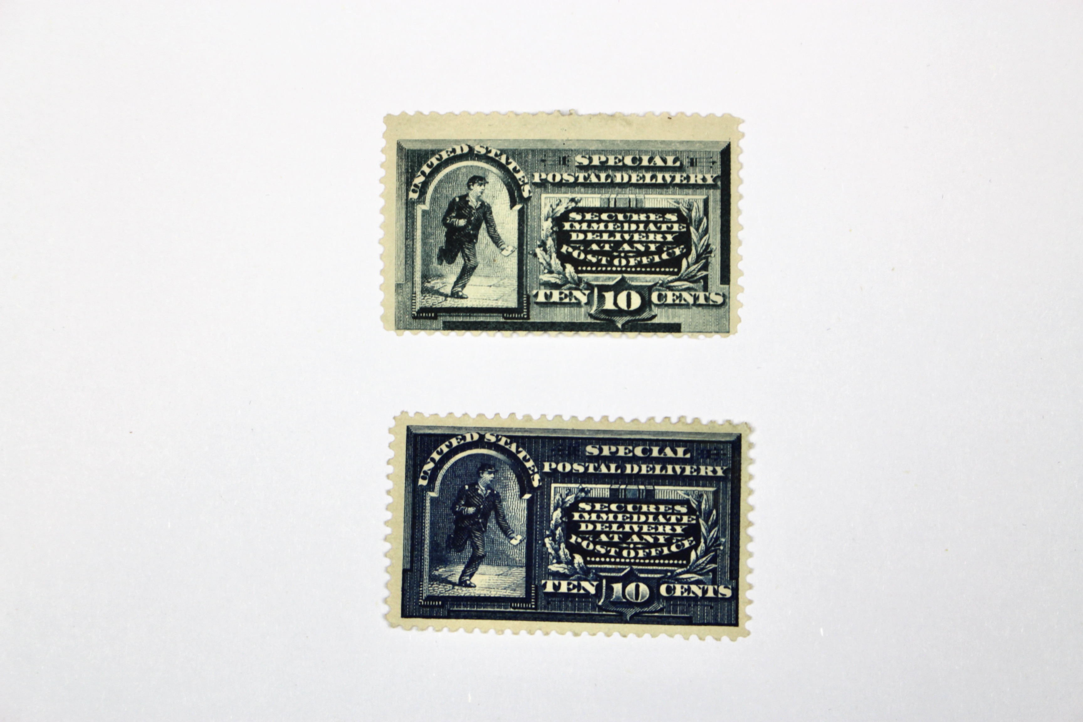 Two Early Special Delivery Postage Stamps